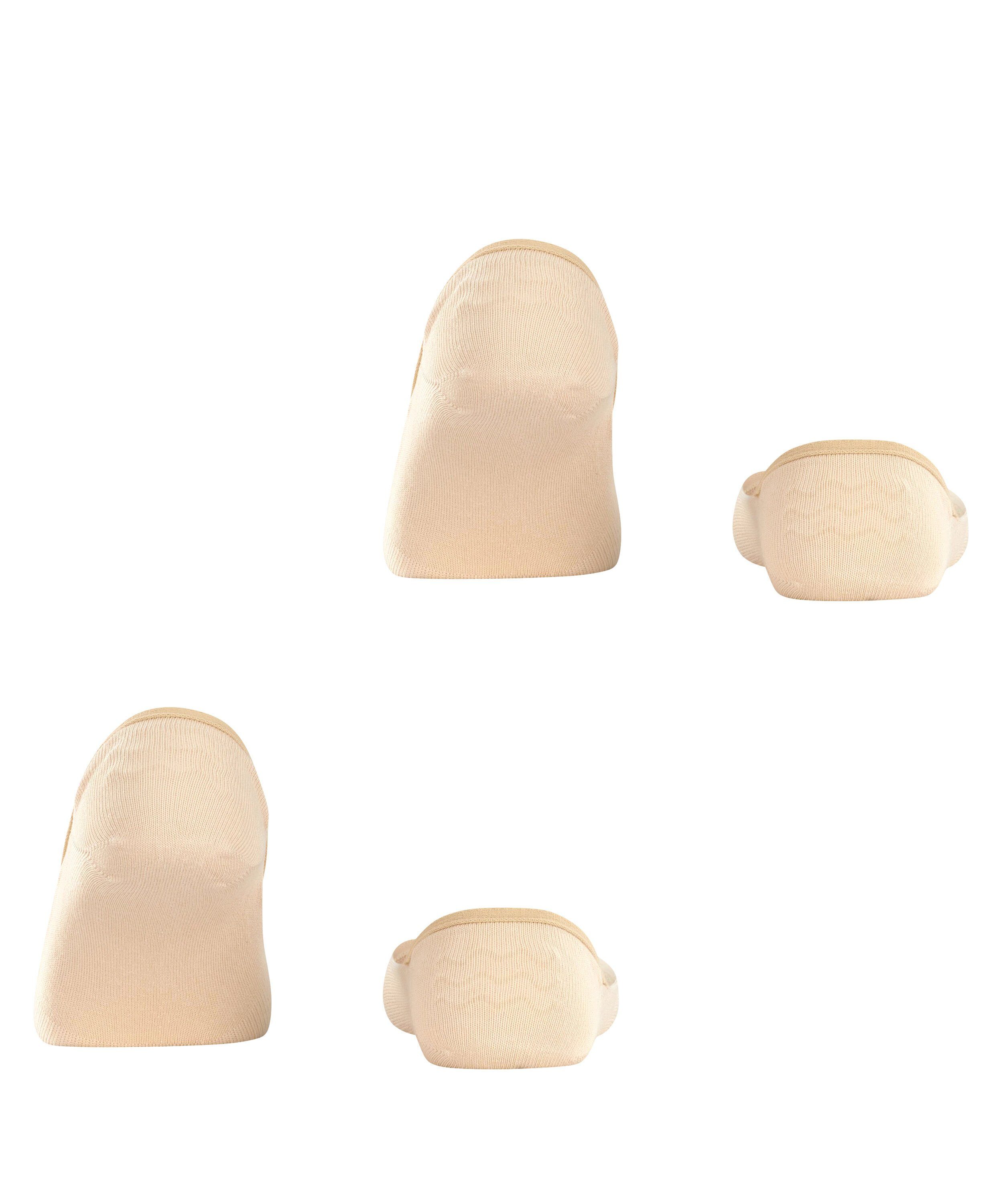 Esprit ein (4011) trageangenehmer Füßlinge Cotton cream 2-Pack Baumwollmix