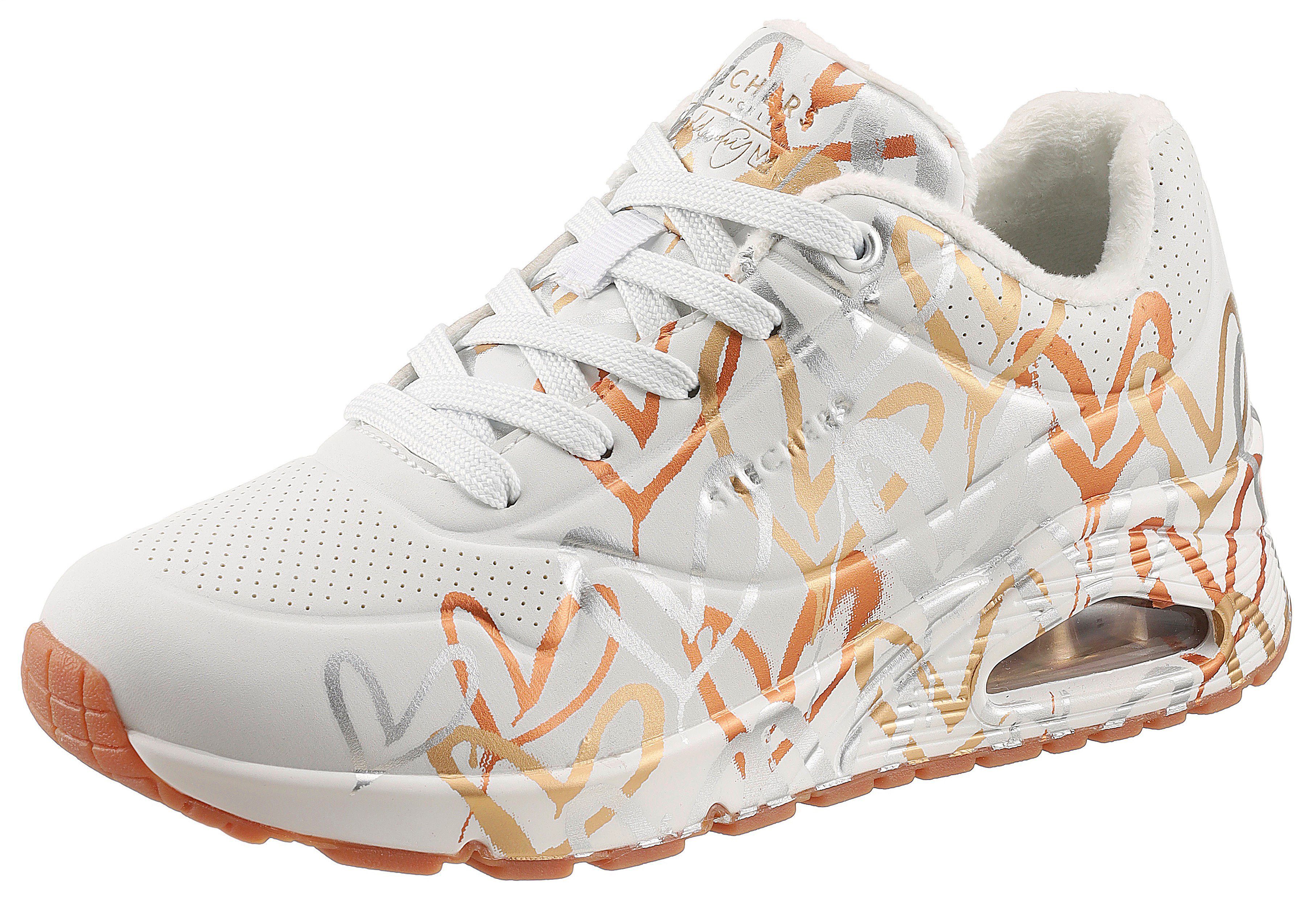 Skechers UNO - METALLIC LOVE Sneaker Freizeitschuh, Halbschuh, Schnürschuh günstig online kaufen