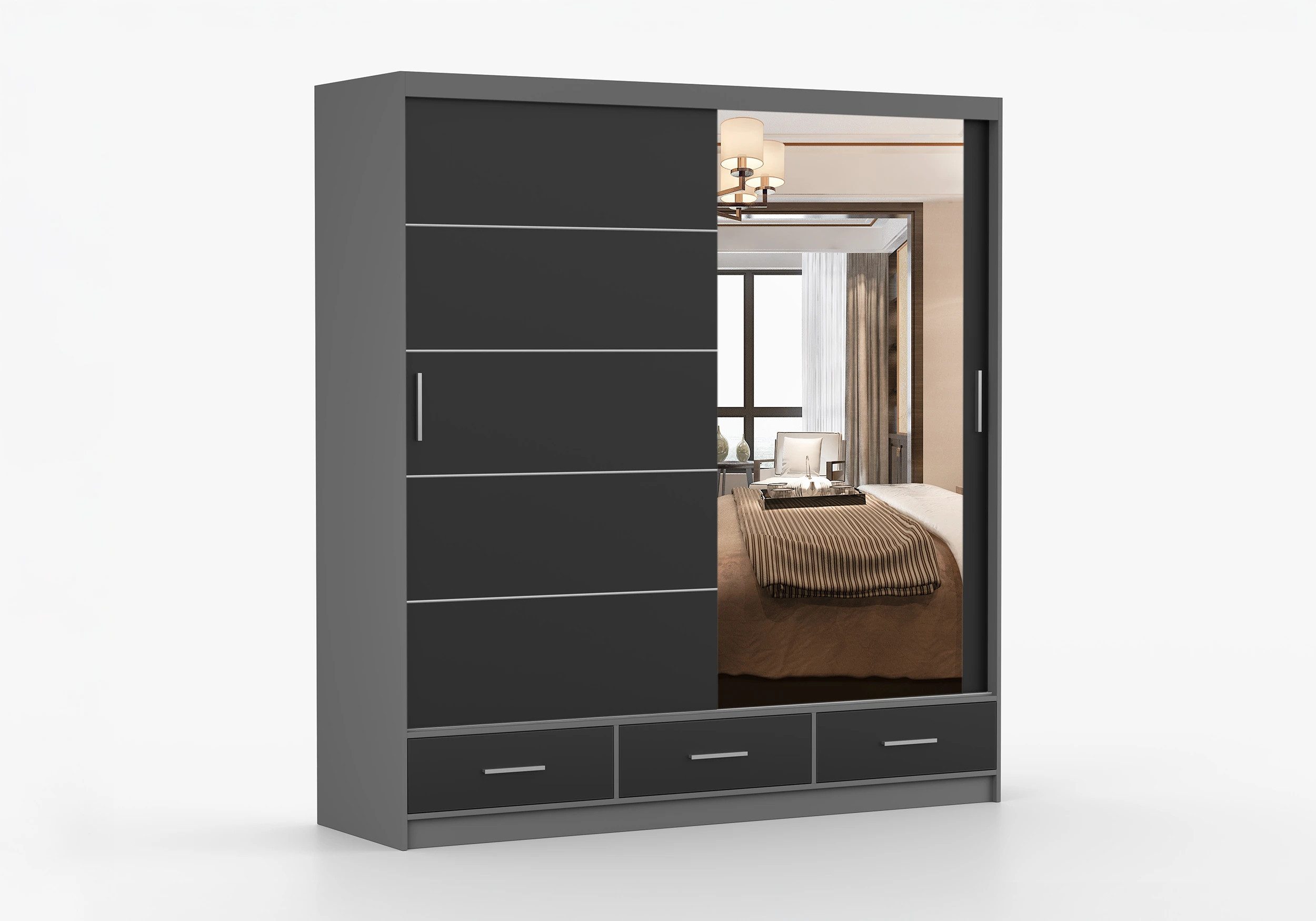 imoebel24 Schwebetürenschrank FLORENCE 203 cm - günstig online kaufen
