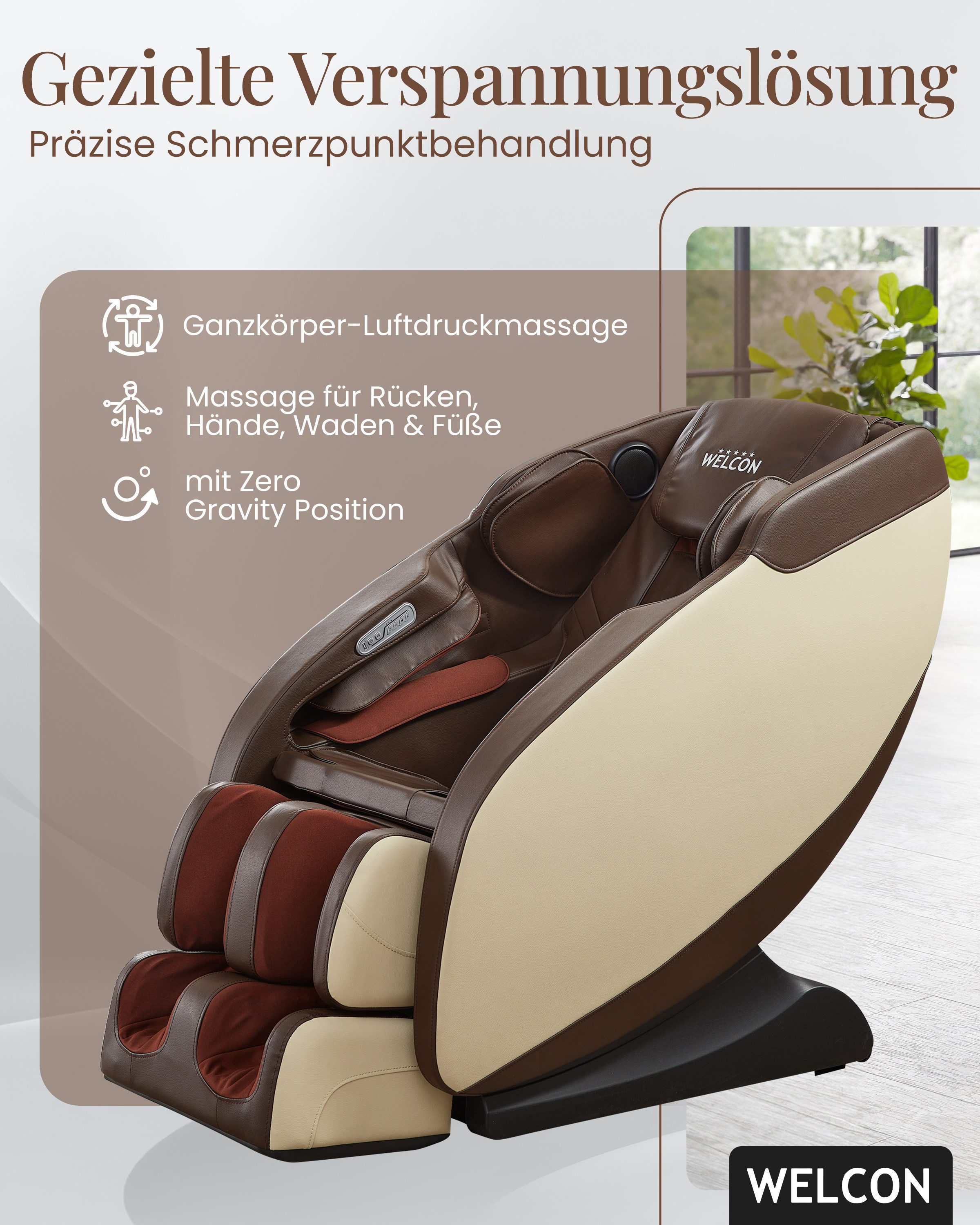 WELCON Massagesessel Massagesessel WELCON PRESTIGE II mit Wärmefunktion günstig online kaufen