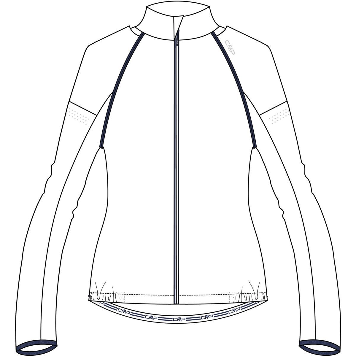 CMP Fahrradjacke Woman Jacket With Detachable Sleeves Vielseitige 2-in-1-Jacke mit abnehmbaren Ärmeln, ideal für Sport und
