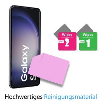 CoolGadget Schutzfolie Panzerfolie für Samsung Galaxy S23 Plus, (Spar-Set 4in1, 2x Displayschutz, 2x Kameraschutz), Panzerglas Schutzfolie für Samsung Galaxy S23 Plus Folie