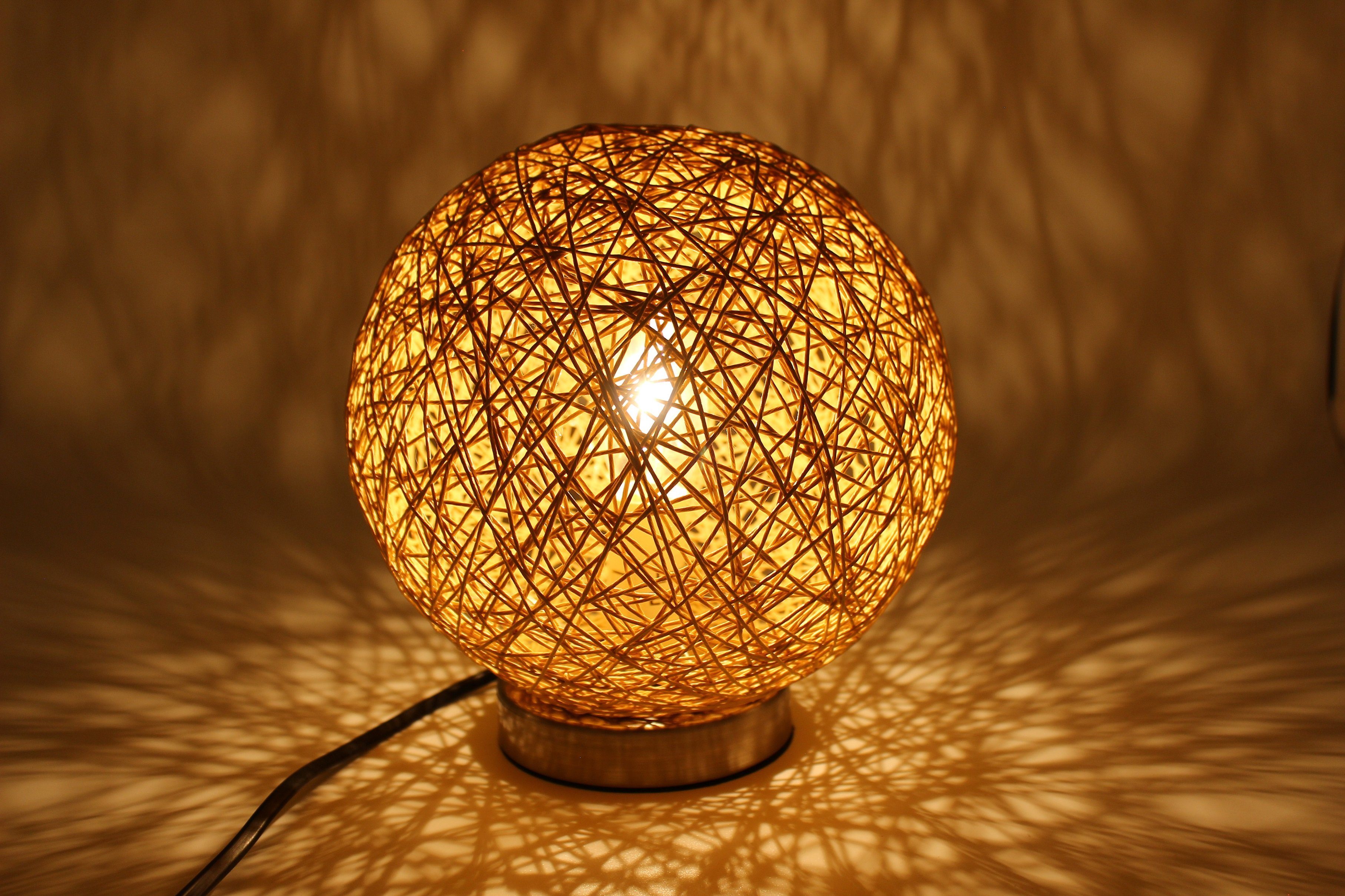 Luna24 simply great ideas... Tischleuchte Tisch Kugelleuchte "Natur" Tischl günstig online kaufen