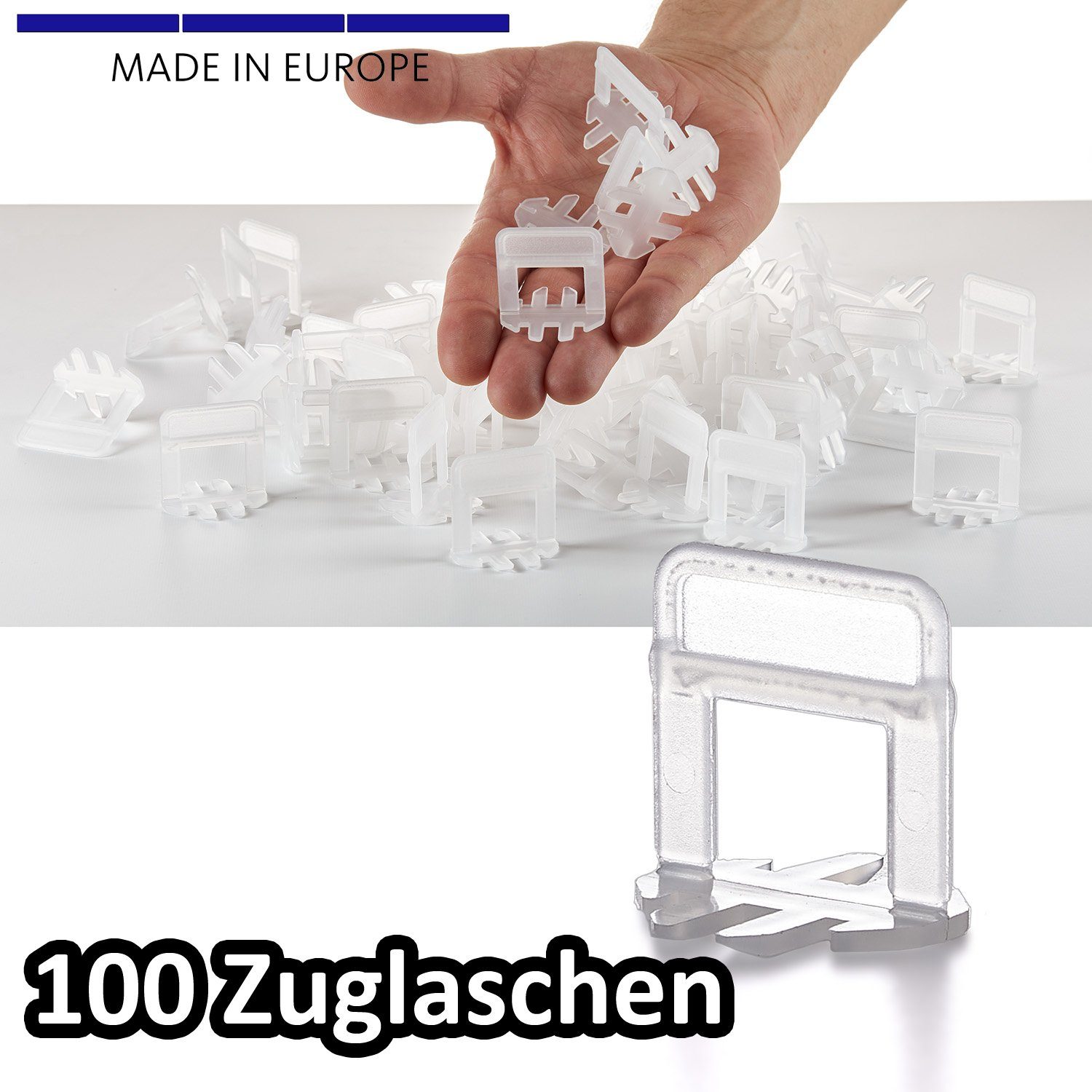 Fliesen BigDean Laschen Nivelliersystem Verlegeset 100 1mm