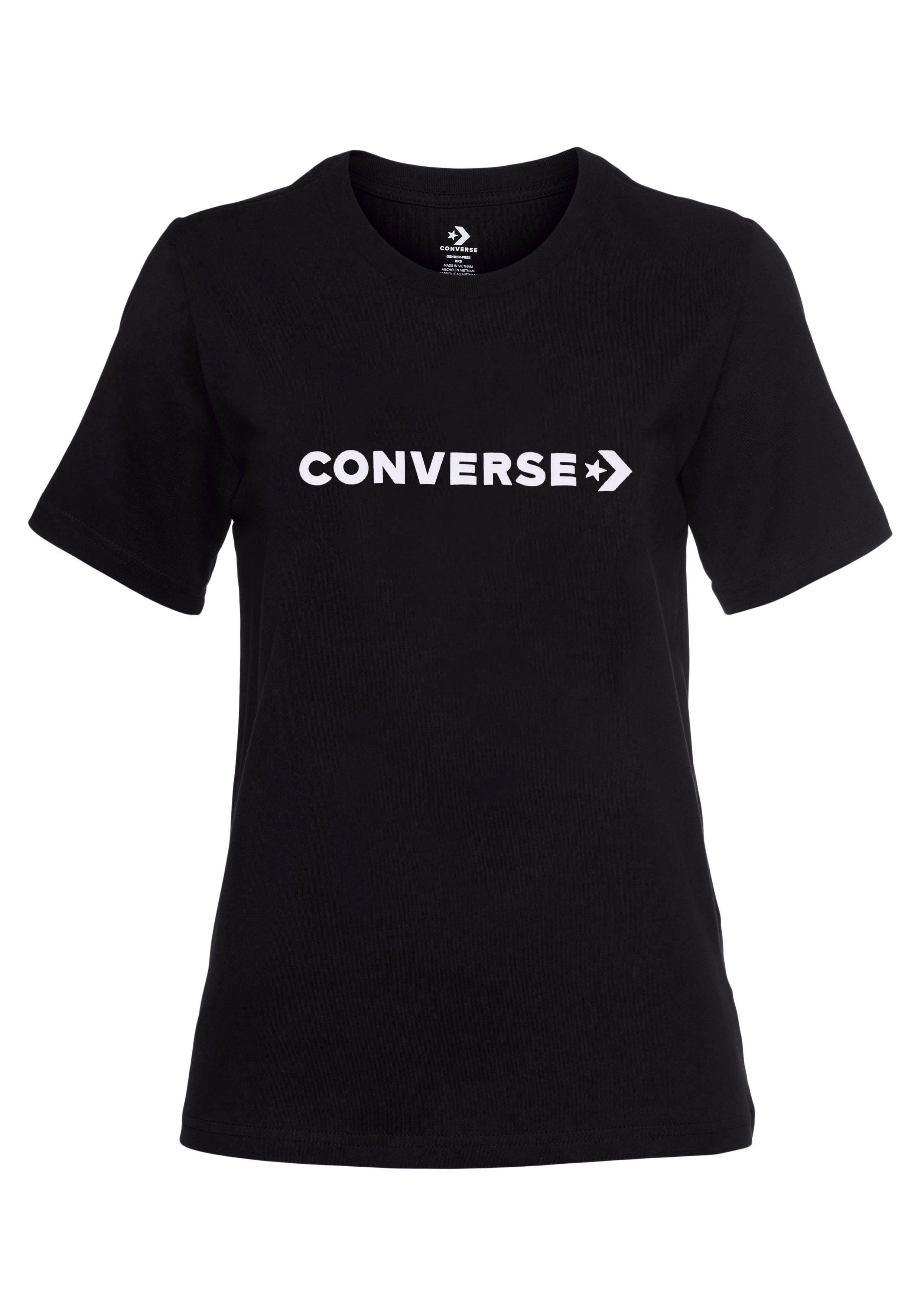 Converse T-Shirt CONVERSE black T-Shirt Damen