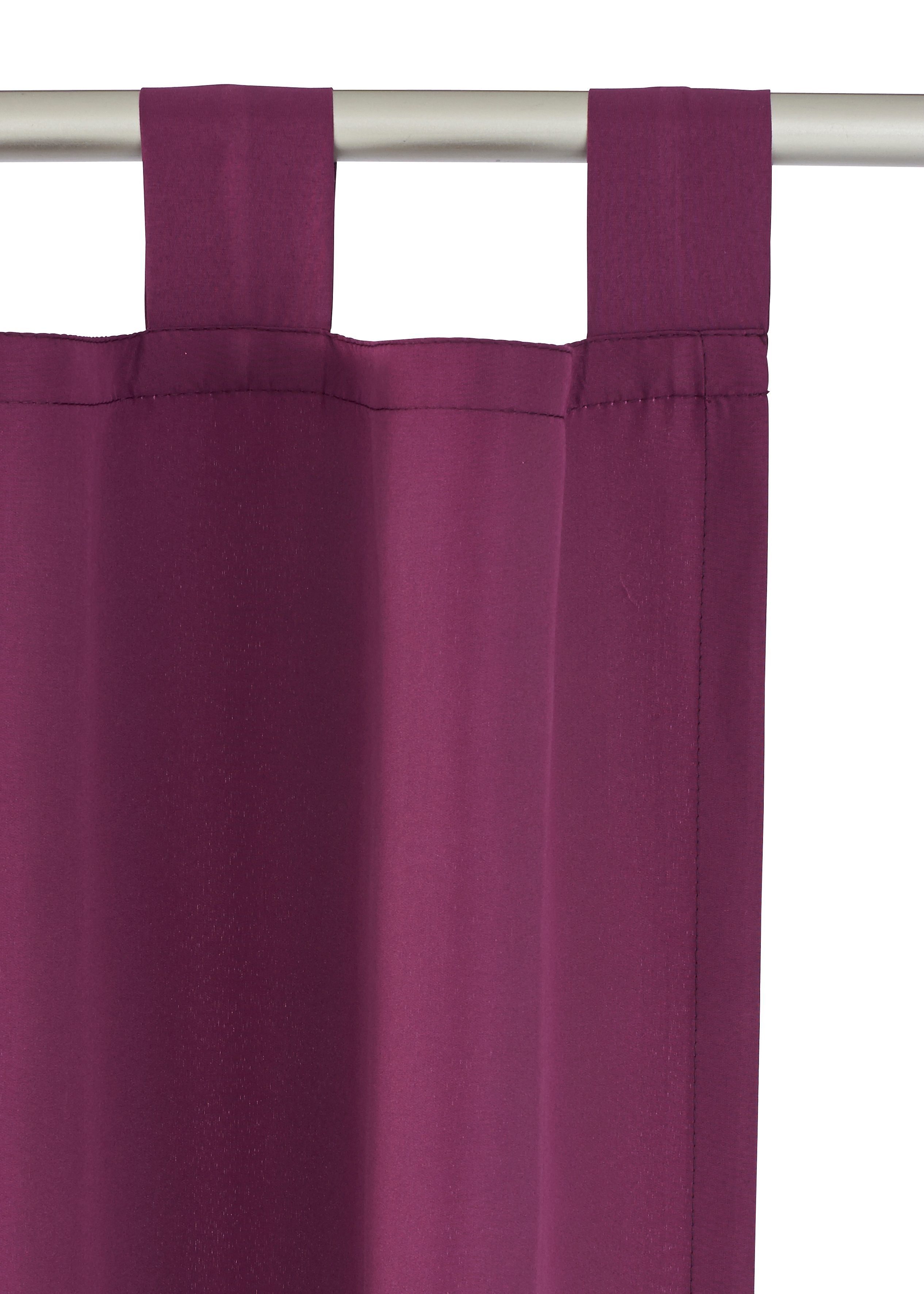 OTTO home Vorhang Raja mit Schlaufen, 2er Pack, blickdicht, Topseller (2 St), Schlaufen, blickdicht, Polyester, 2er-Set, Bestseller, einfarbig, modern, pflegele – Bild 5 von 5