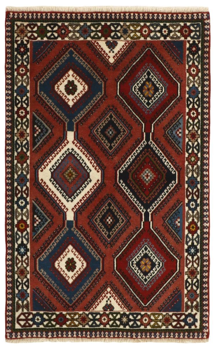 Orientteppich Yalameh 79x126 Handgeknüpfter Orientteppich / Perserteppich, Nain Trading, rechteckig, Höhe: 12 mm