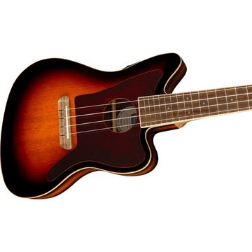 Fender Ukulele, Fullerton Jazzmaster Uke 3-Color Sunburst - Konzert Ukulele