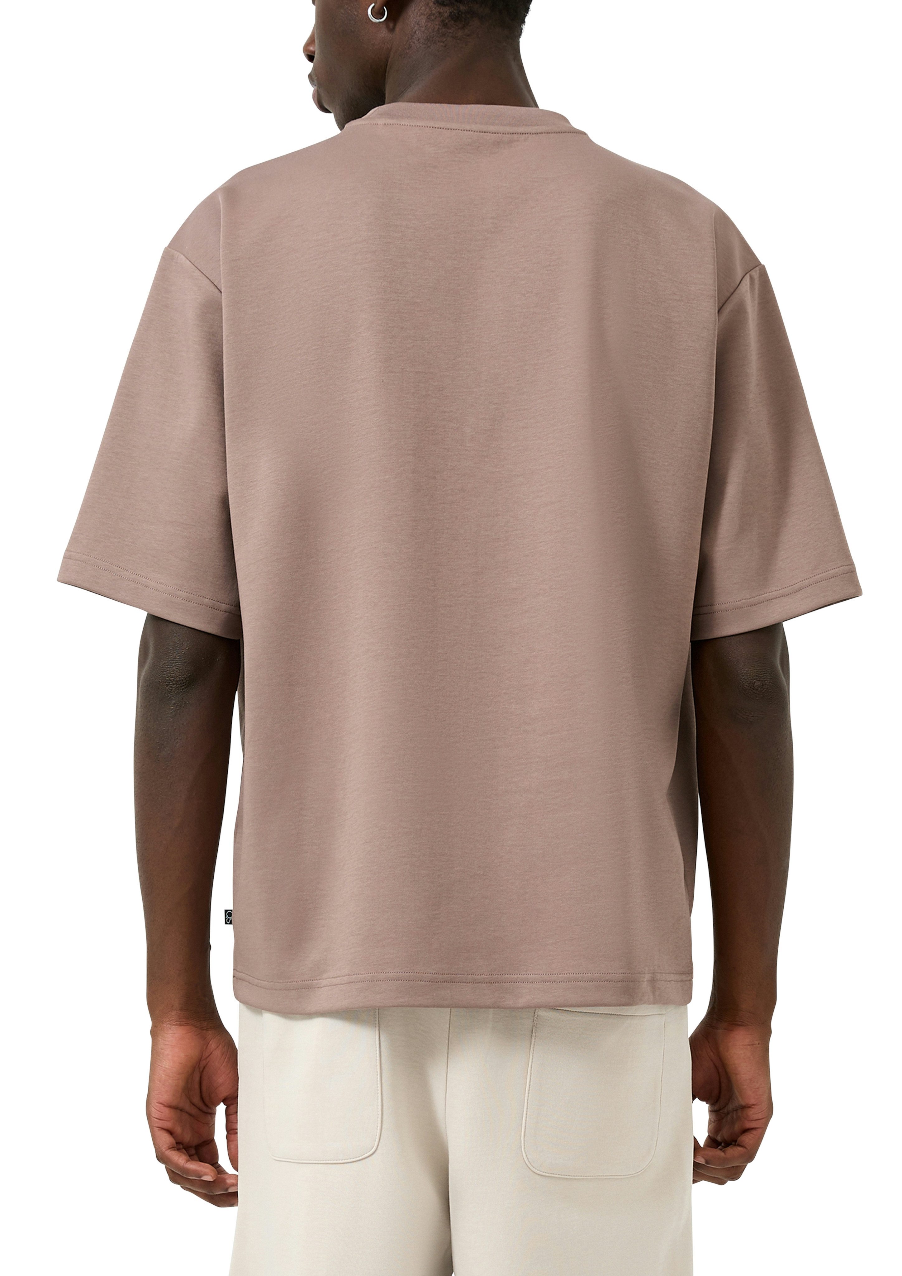 QS Kurzarmshirt mit kleiner Logo-Stickerei günstig online kaufen