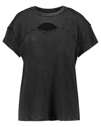 free people T-Shirt Damen Shirt CUT OUT Kurzarm (1-tlg)