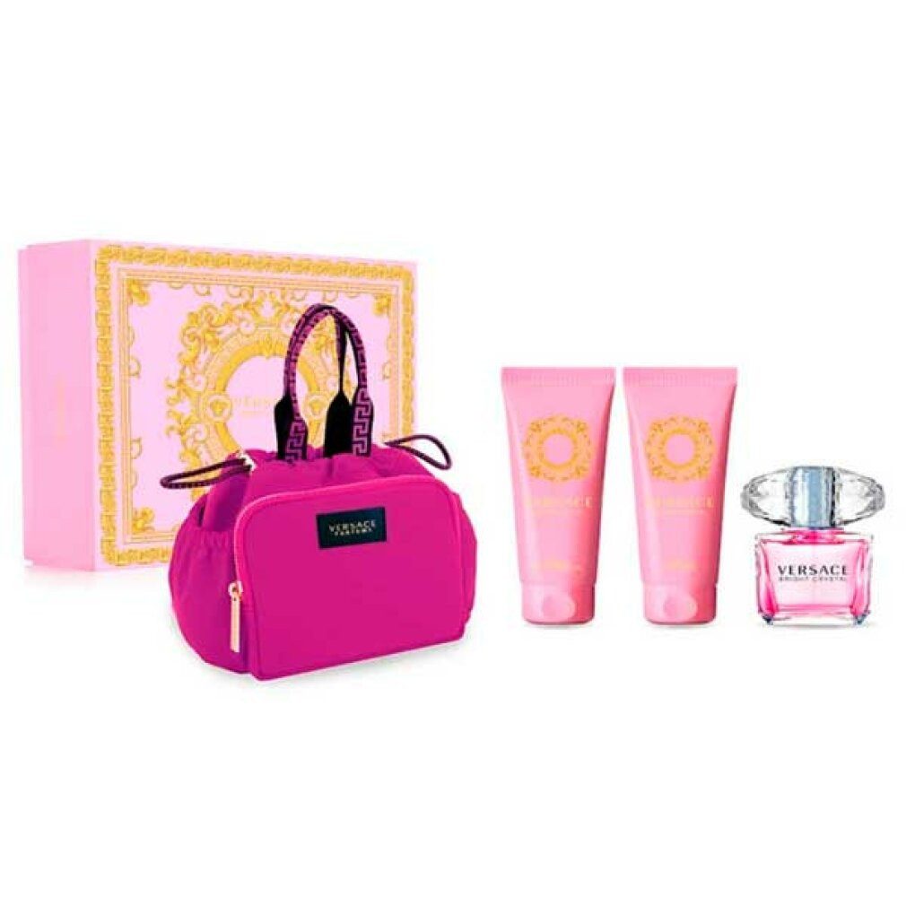 Versace Körperpflegeduft Bright Crystal Eau De Toilette Spray 90ml Set 4 Parti