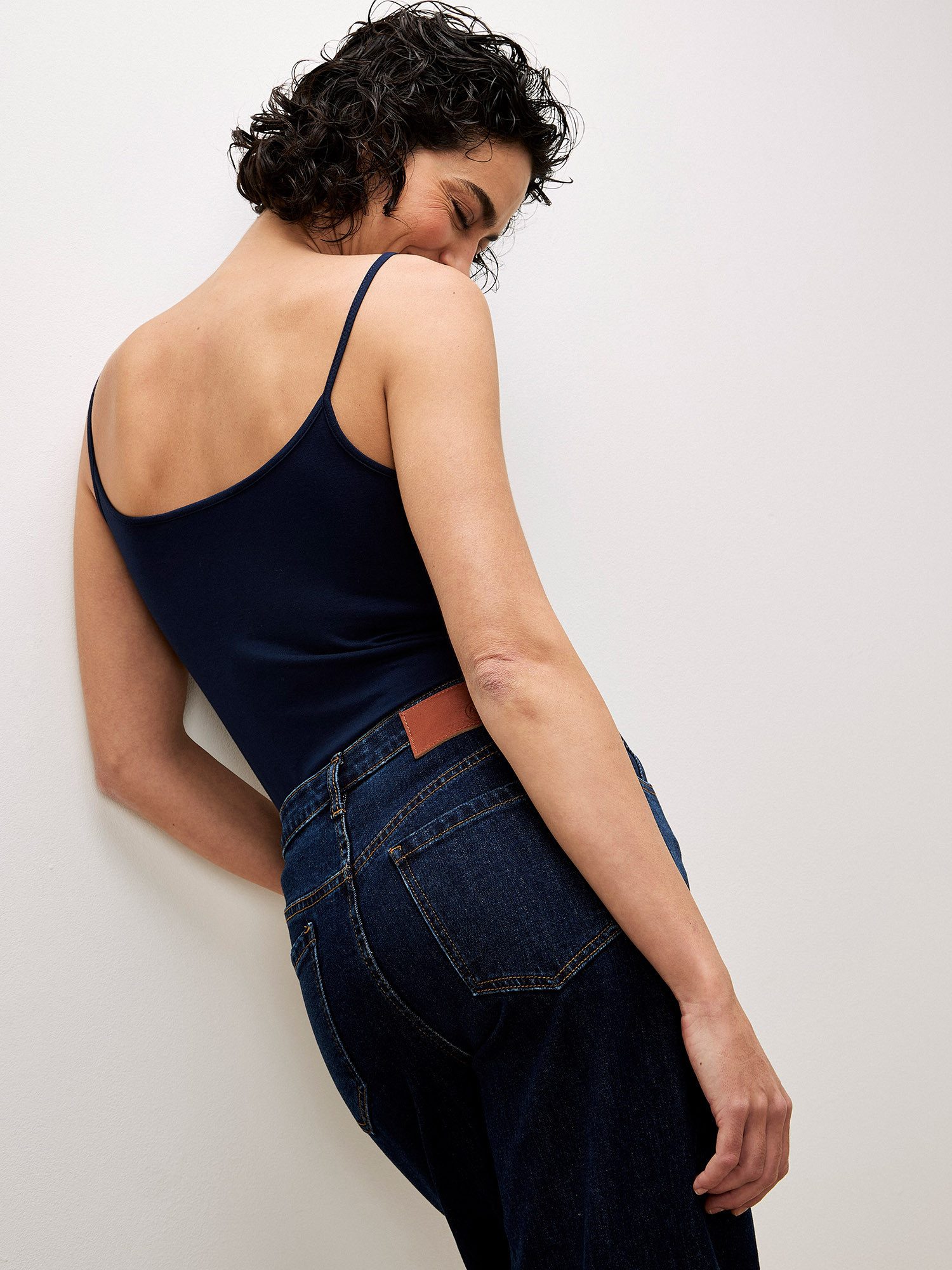 Apricot Weite Jeans Mid waist Jeans mit breitem Umschlag