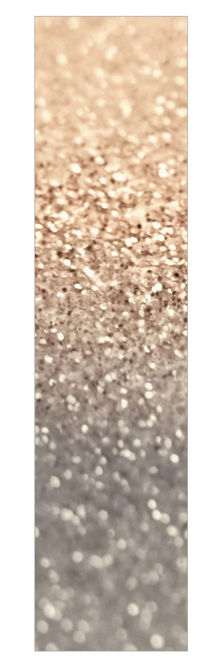 Bilderdepot24 Schiebegardine Flächenvorhang blickdicht Goldene Glitzerlandschaft (1 St), halbtransparent, Wohnzimmer große Flächengardine lichtdurchlässig für Klemm-System