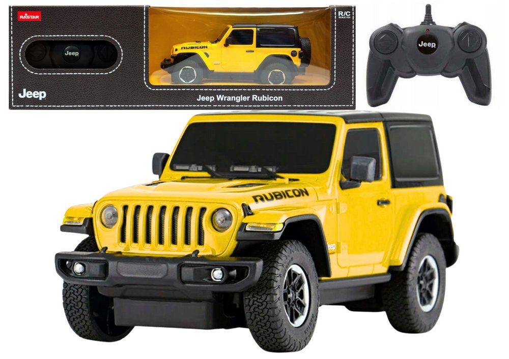 Wisam RC-Auto JEEP Wrangler JL Rubicon ferngesteuertes RC-Auto Rastar Gelb 1:24