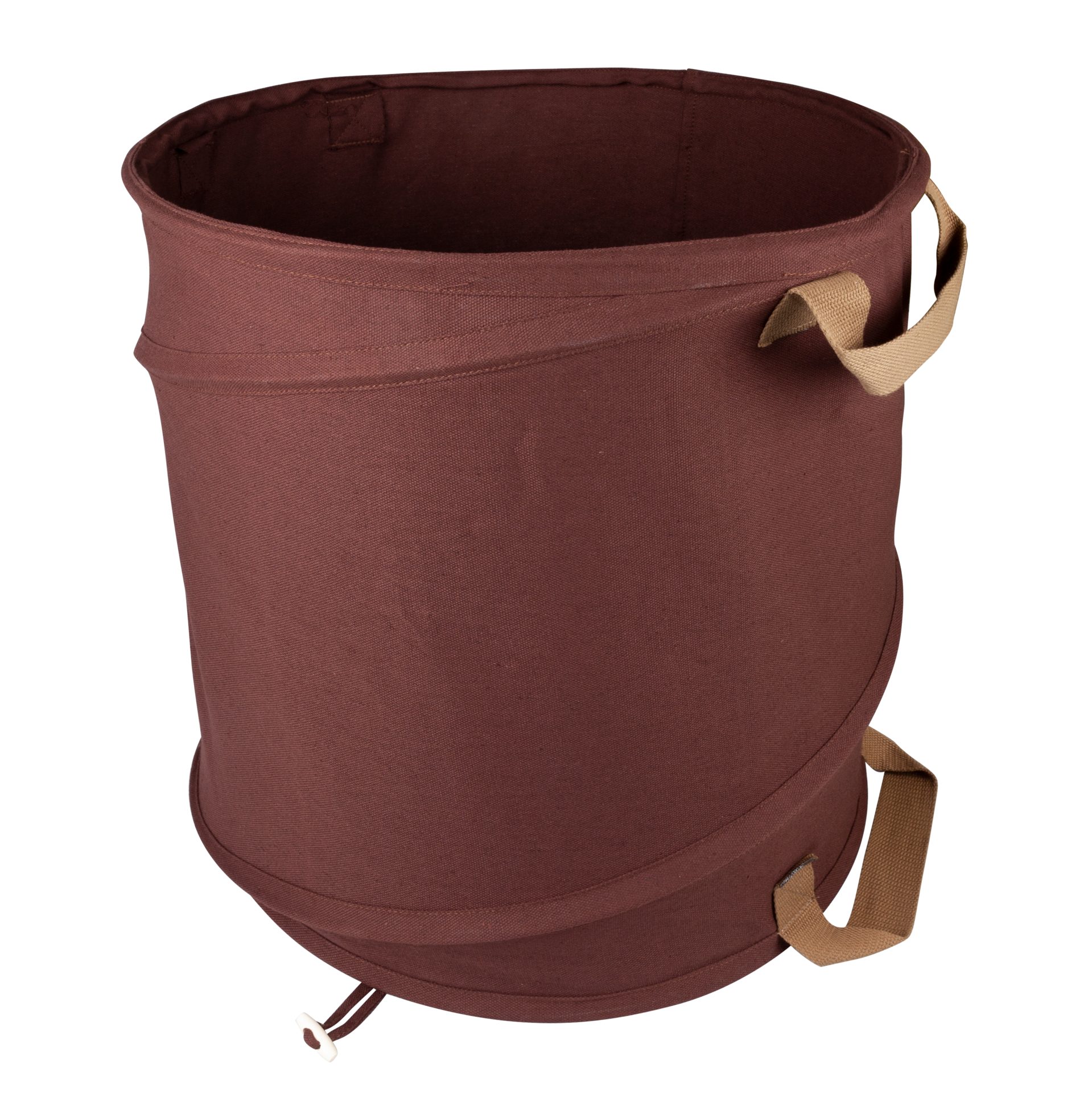Windhager Gartensack Pop-Up CANVAS, selbststehender Springsack 120 Liter, 120 l, Gartensack, Grünschnitt- und Laubkorb Ø 50 x 60cm