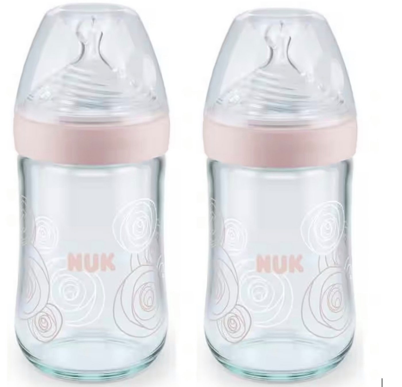NUK Babyflasche NUK Nature Sense Glasflasche, 0-6 Monate, 240 ml VORTEILSPACK