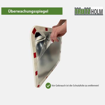 TRUTZHOLM Verkehrsschild eckig rot/weiß 60x80cm Sicherheitsspiegel für innen und außen, (Produkt)