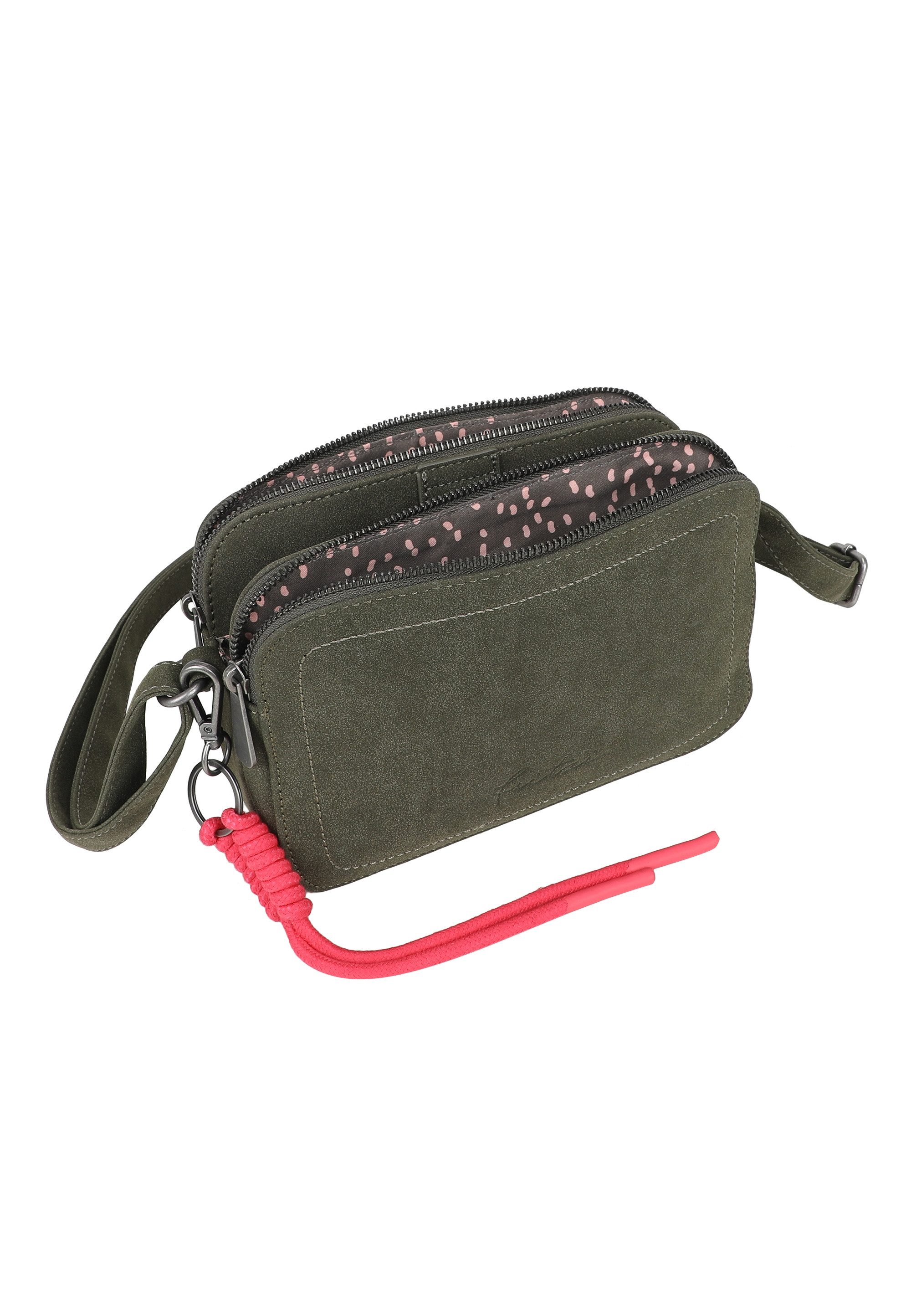 Fritzi aus Preußen Schultertasche Jony Suede Jacky, mit angerauter Materialoberfläche