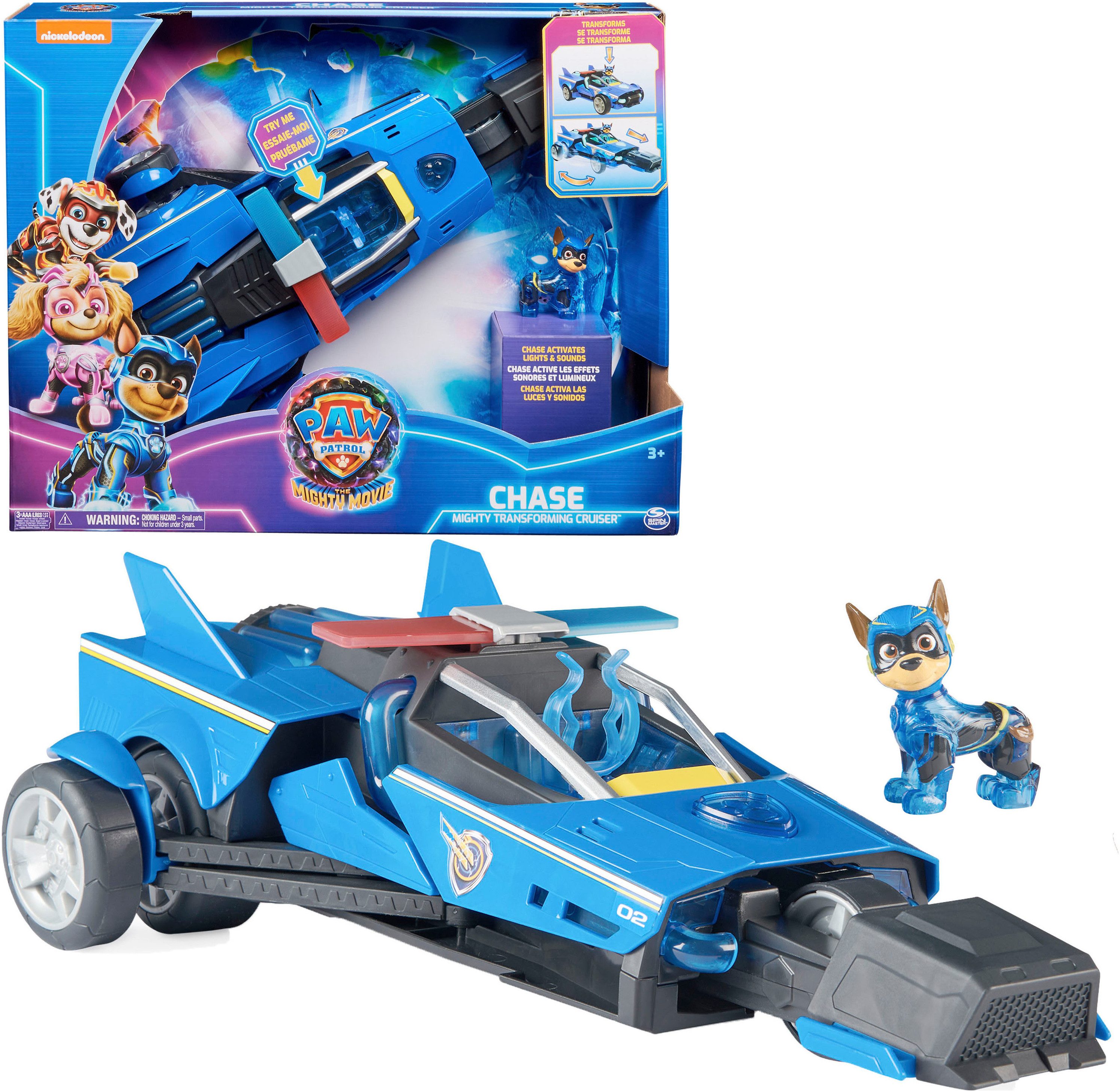 Spielzeug-Rennwagen Paw Patrol - Movie II - Chases Deluxe Raketen-Fahrzeug