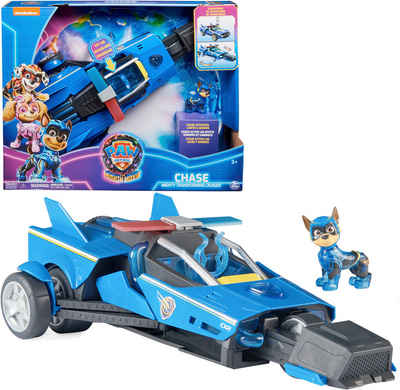 Spin Master Spielzeug-Rennwagen Paw Patrol - Movie II - Chases Deluxe Raketen-Fahrzeug, Superhelden-Raketenfahrzeug inkl. Chase Figur