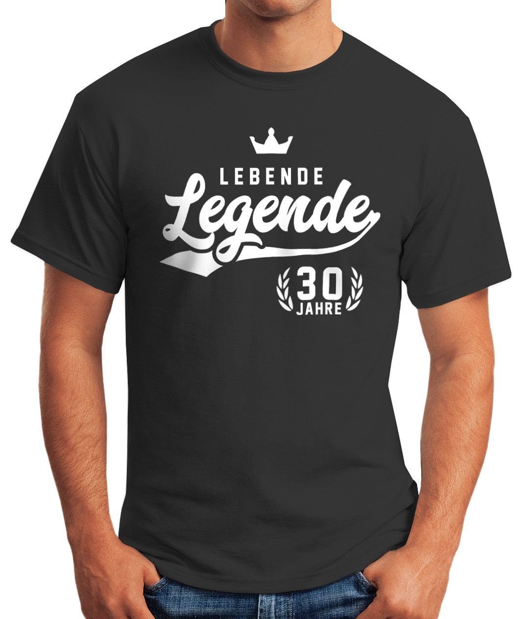 MoonWorks Print-Shirt Herren T-Shirt Lebende Legende günstig online kaufen