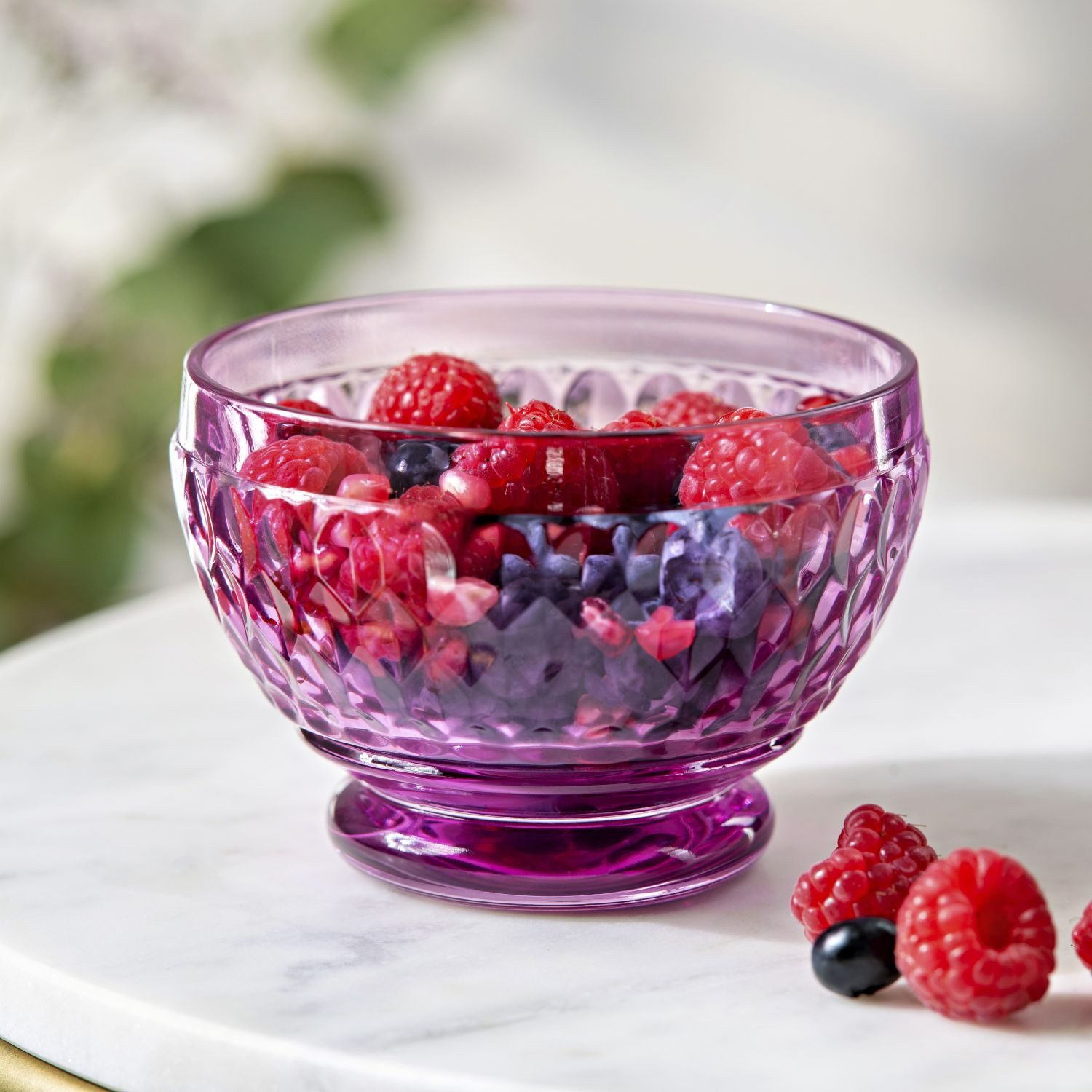 Villeroy & Boch Dessertschale Boston Berry, Kristallglas, spülmaschinenfest