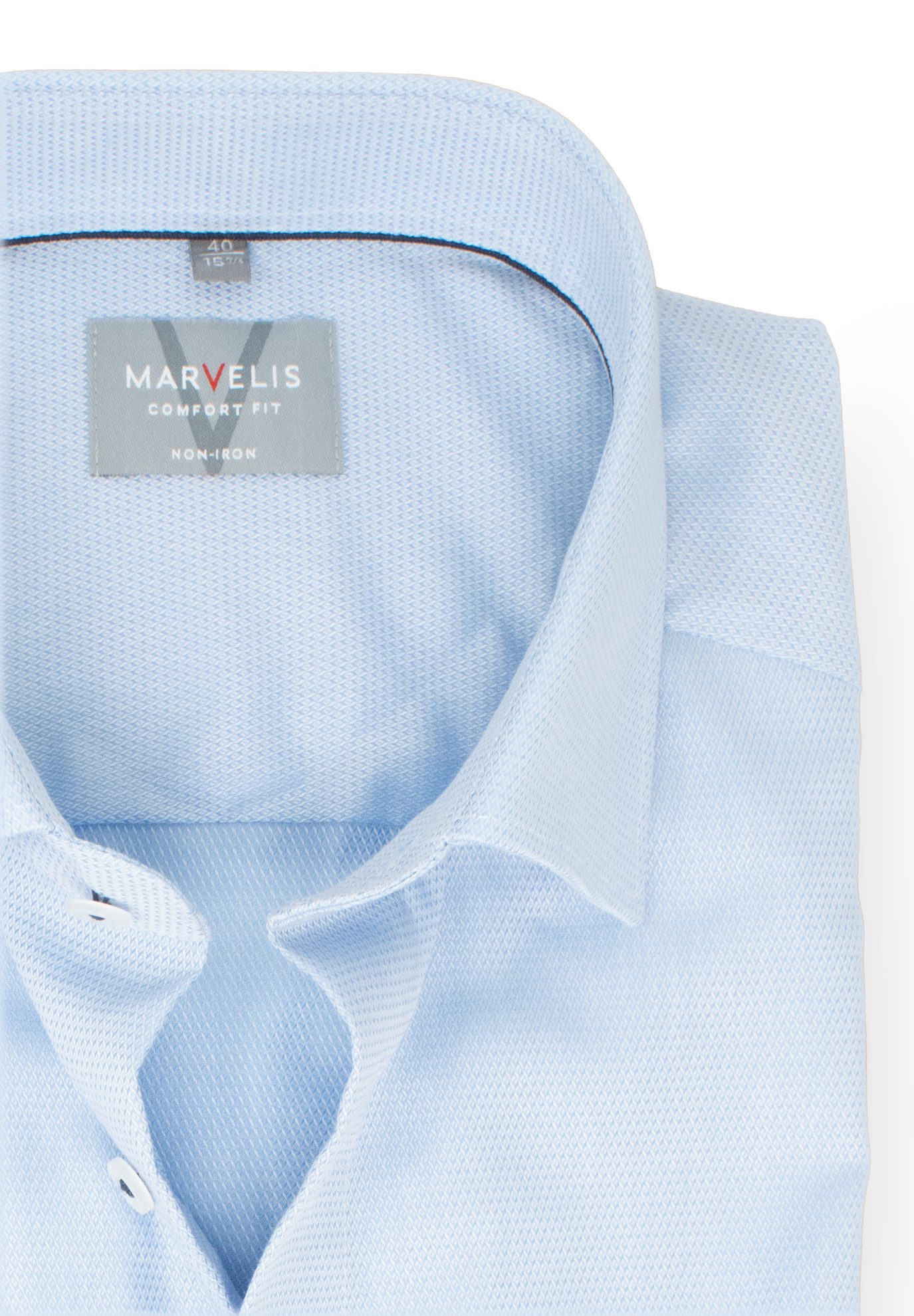 MARVELIS Kurzarmhemd Comfort Fit bequeme Schnittführung