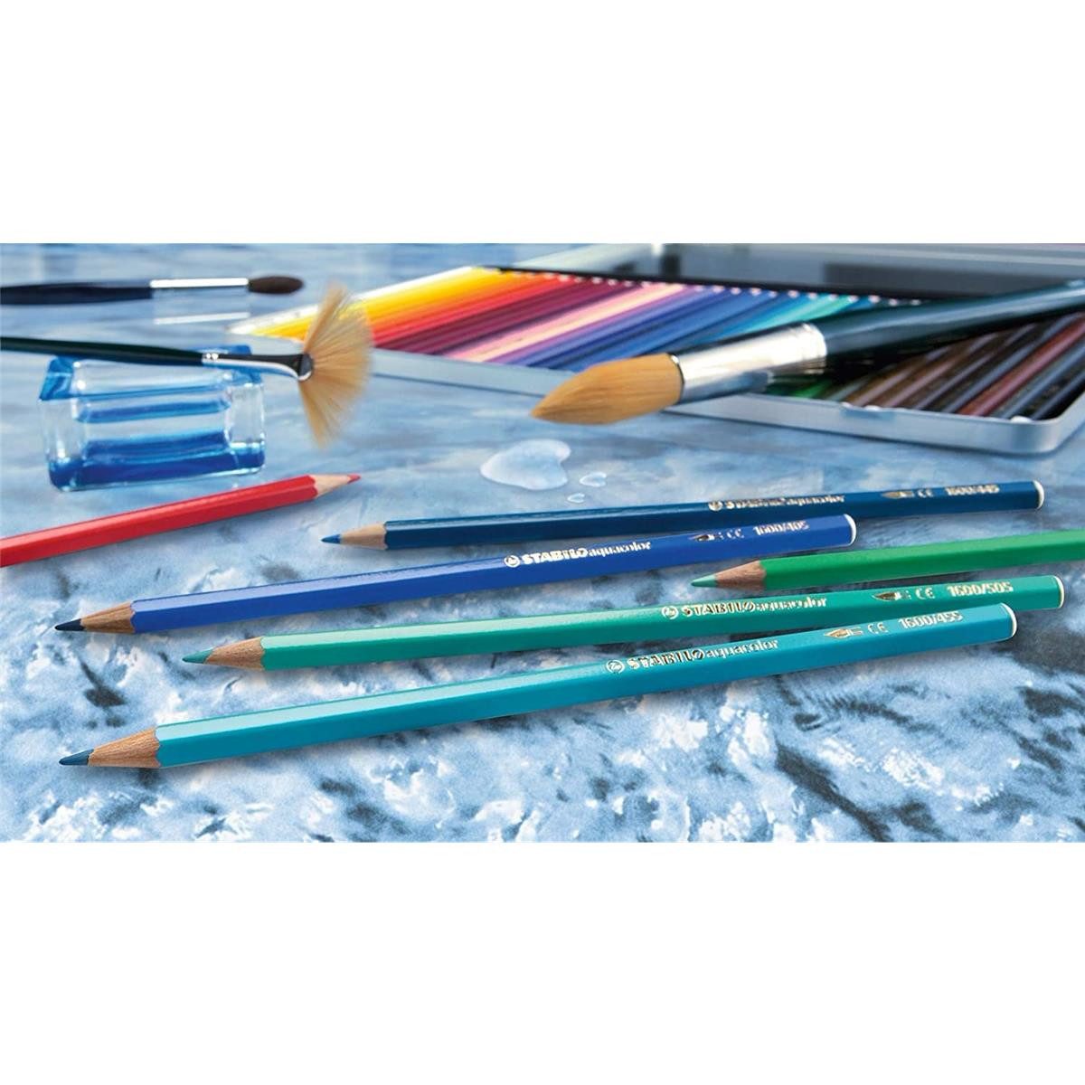 STABILO Aquarellstifte STABILO aquacolor ARTY Aquarell-Farbstift - 36er Set