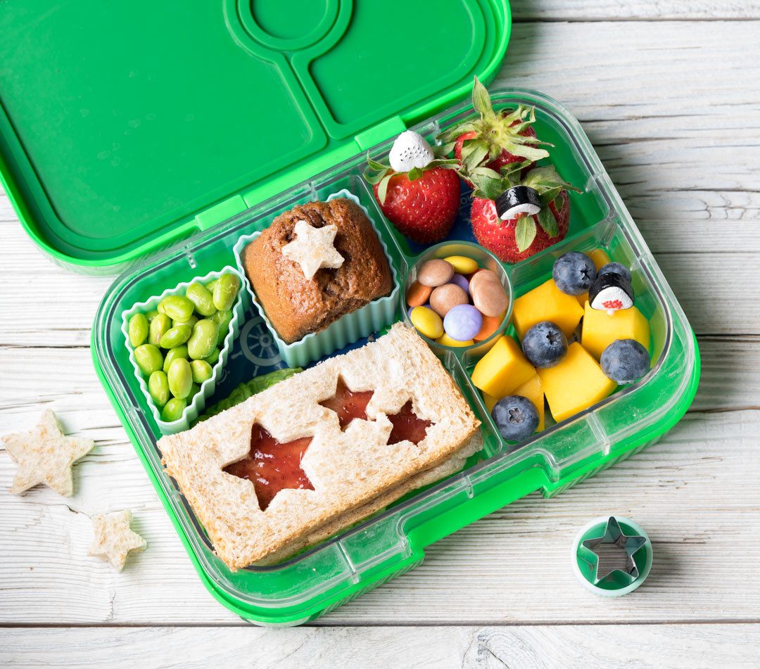 LEKKABOX Ausstechform 3er Set Sterne- Edelstahl Ausstecher für Brot Gemüse Obst Plätzchen, Ideal zum Ausstechen von Käse, Obst, Gemüse, Plätzchen & Co. – Bild 5 von 5