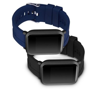 kwmobile Uhrenarmband 2x Sportarmband für Huami Amazfit Bip / Bip Lite, Armband TPU Silikon Set Fitnesstracker