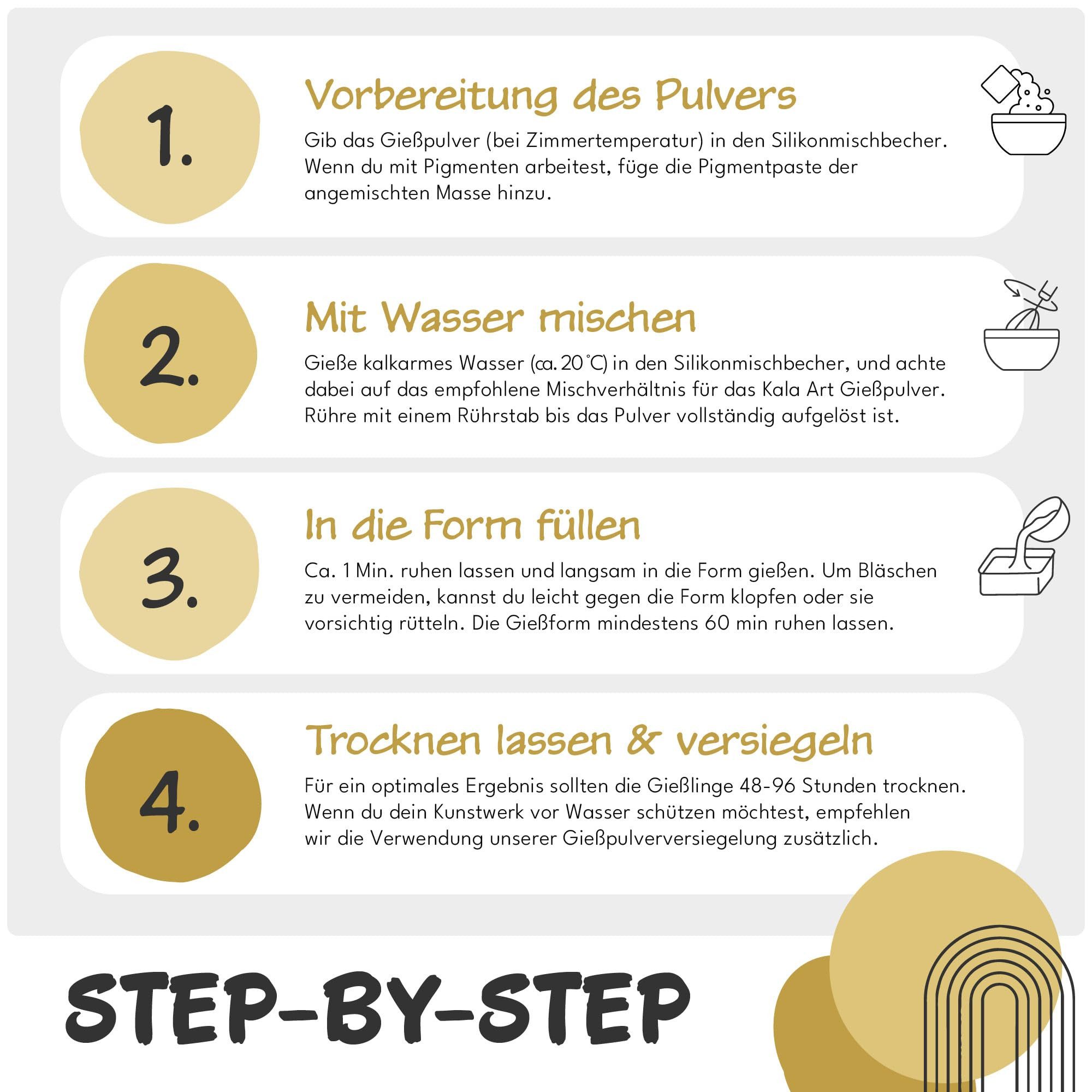Kala Art Modelliermasse Gießpulver Starterset – Bild 5 von 5