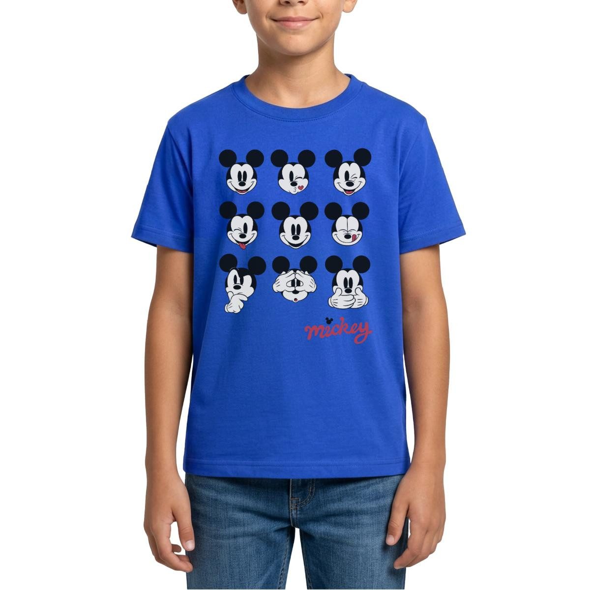 T-Shirt Mickey & Minnie Mickey Mouse Gesichtsausdrücke Teenager T-Shirt