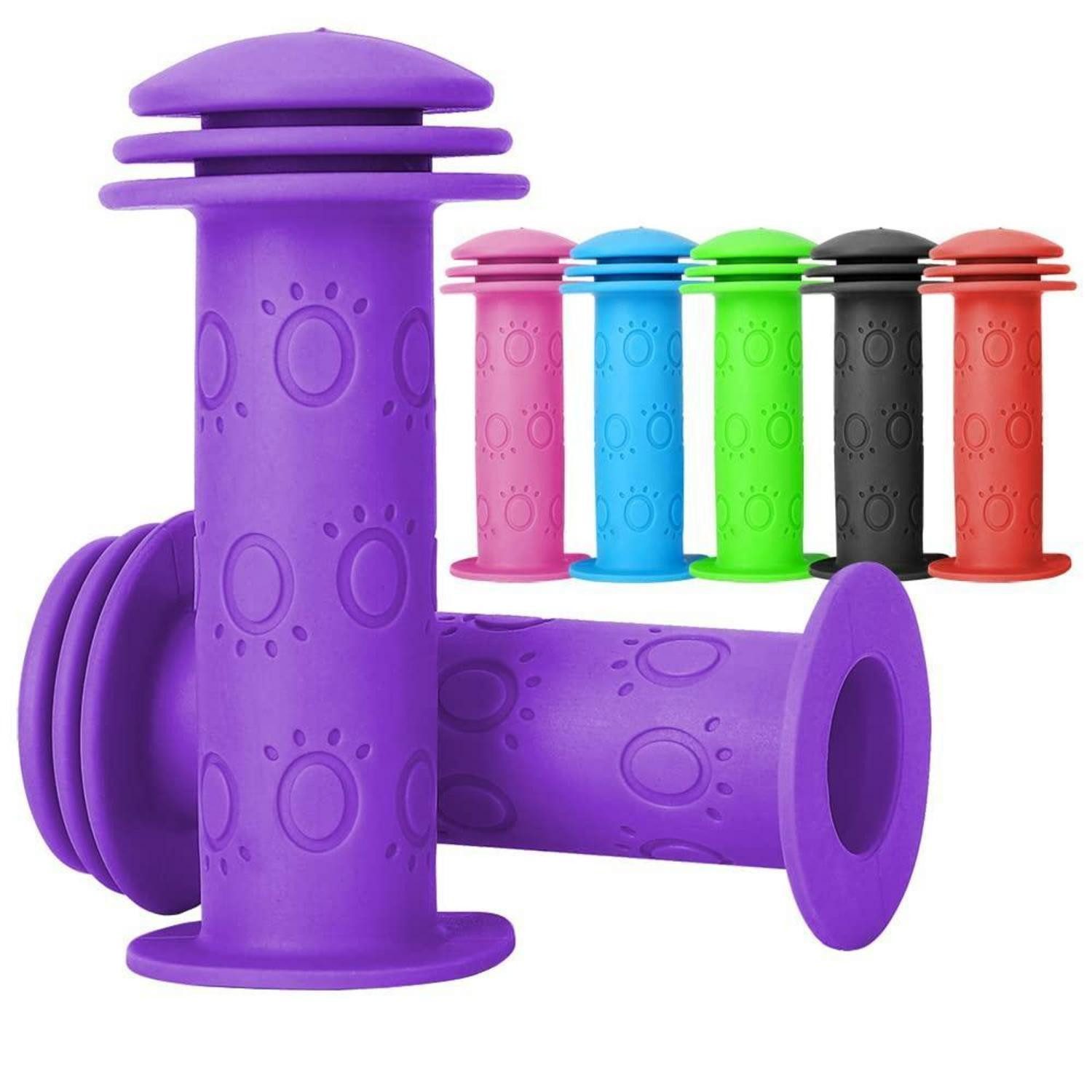LuxusKollektion Fahrradlenker Fahrradgriffe Kinder Lenkergriffe 22mm 105mm Prallschutz Purple