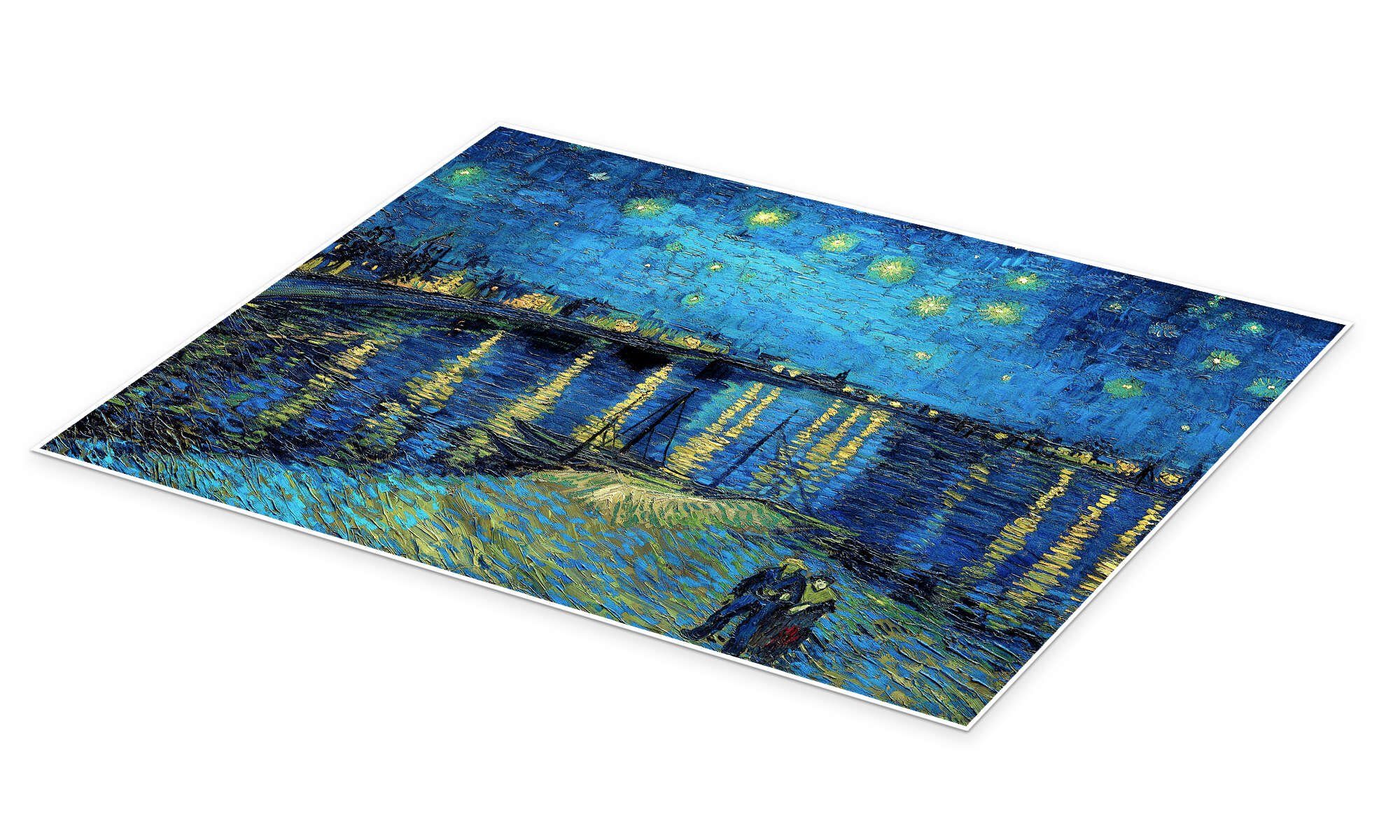 Posterlounge Wandbild Sternennacht über der Rhône, Vincent van Gogh, erhält günstig online kaufen