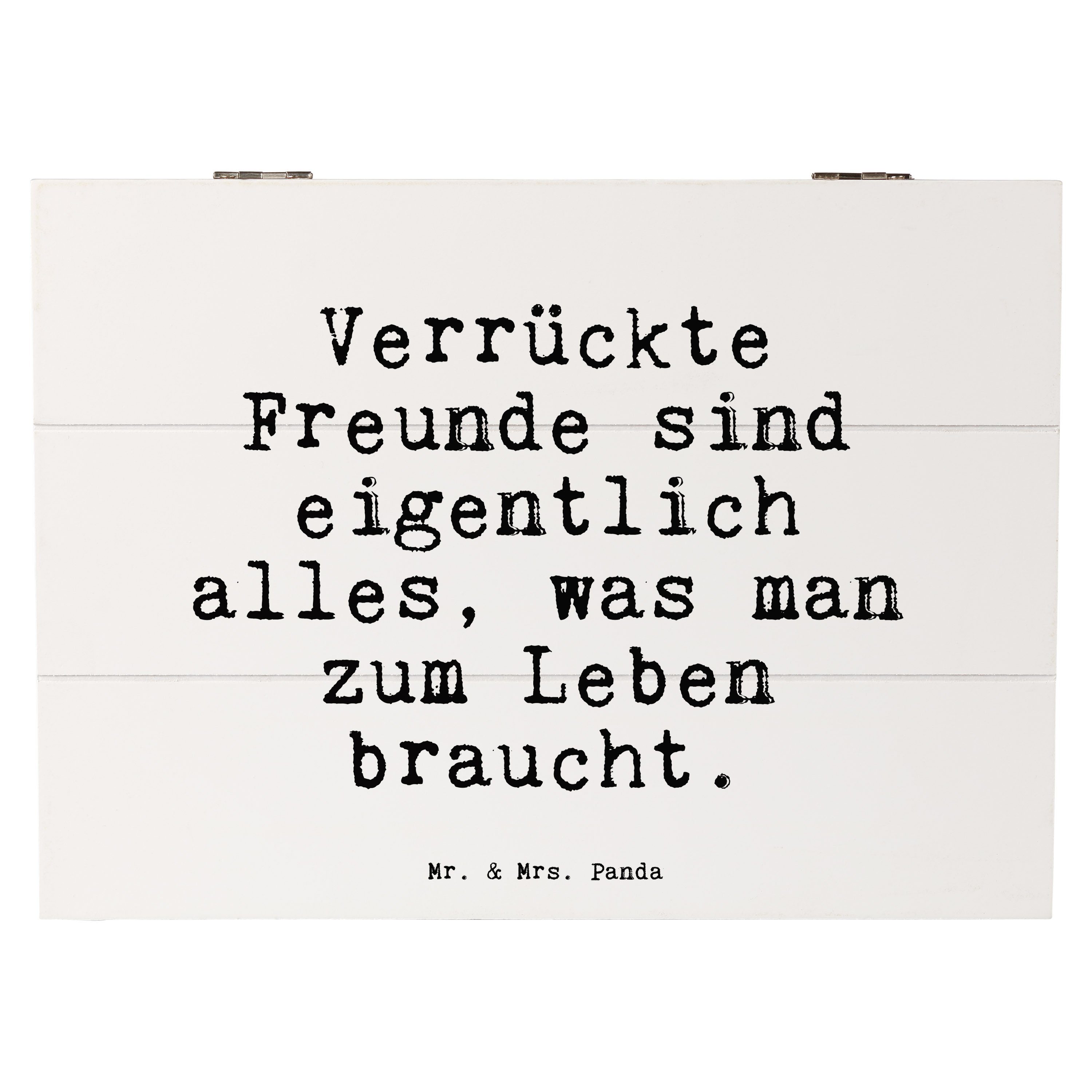 Mr. & Mrs. Panda Dekokiste »Verrückte Freunde sind eigentlich... Weiß