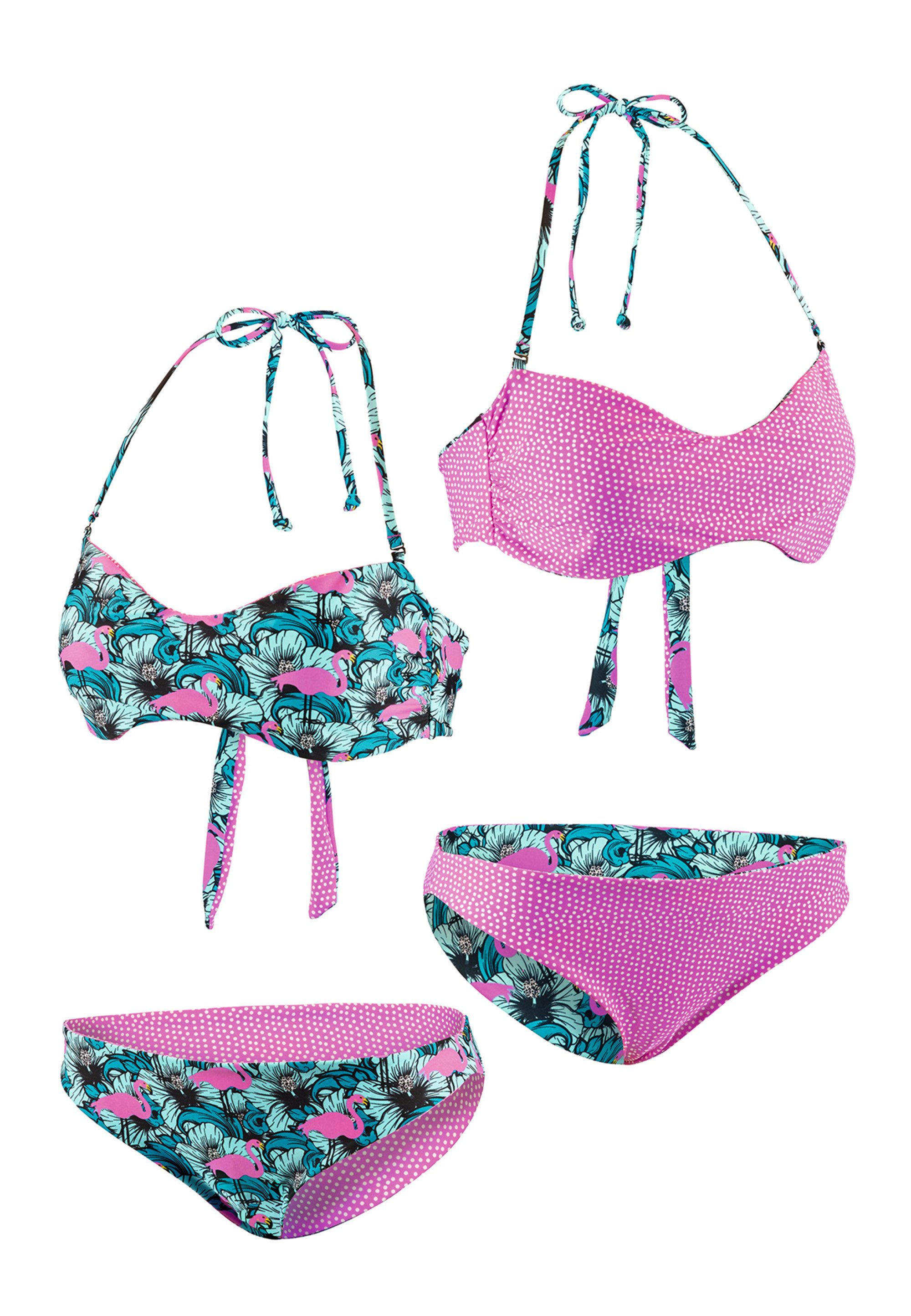 Triangel-Bikini-Top Flamingo Eden