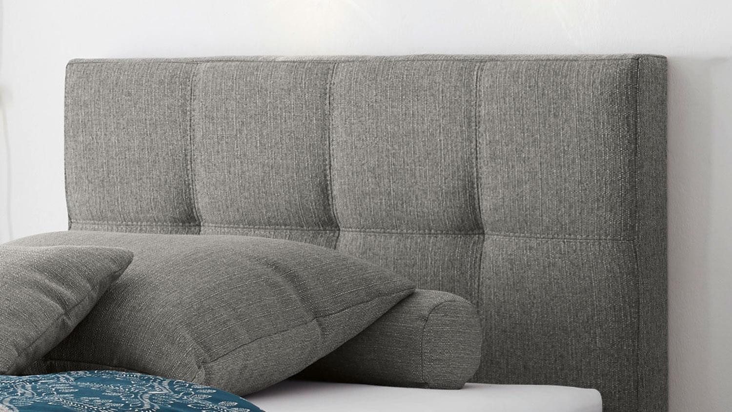 Bega Consult Boxspringbett Boxspringbett Manolo 2 in Stoff elephant mit Motor 100x200 cm