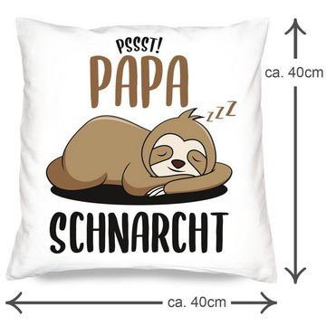 Soreso® Dekokissen Kissen + Sprüche Socken Geschenk Papa Geburtstag Vatertag Weihnachten, Geburtstagsgeschenk Weihnachtsgeschenk Vatertagsgeschenk