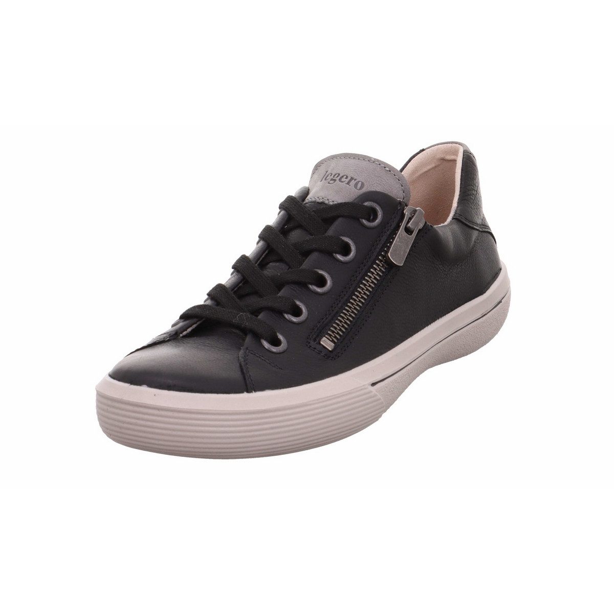 Freizeit Schnürer für Damen in schwarz Sneaker