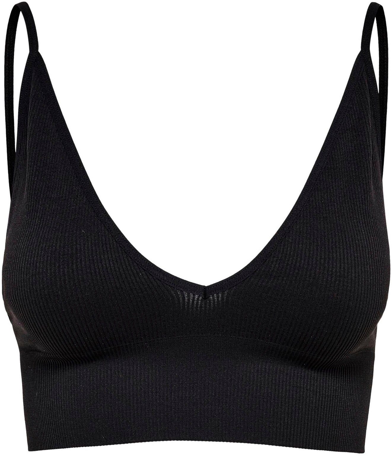 Bustier ONLVICKY RIB SEAMLESS V-NECK TOP NOOS