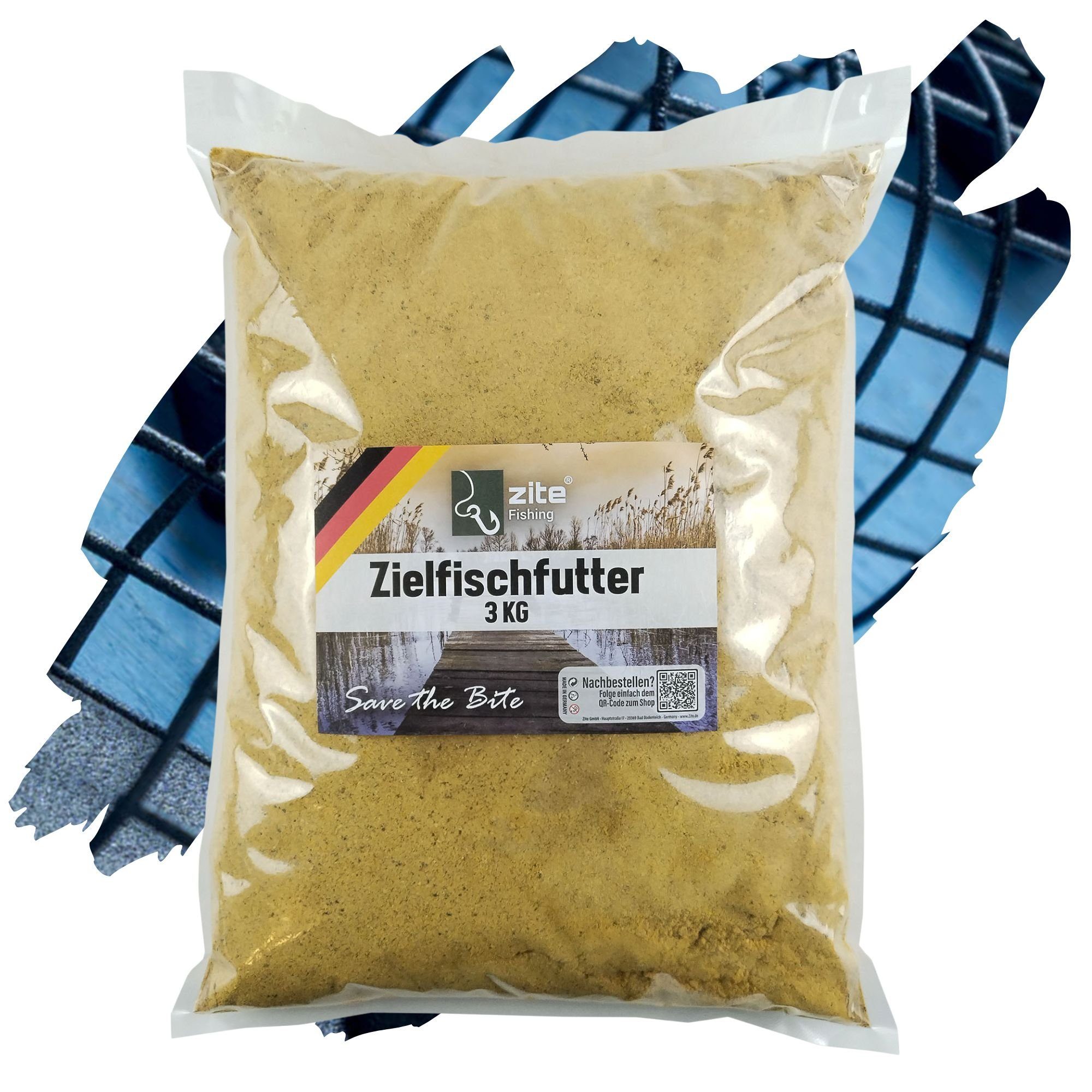 Zite Fischlockstoff Zielfischfutter Fertigmixe - 3 kg Hochattraktives Grundfutter Angeln Feeder