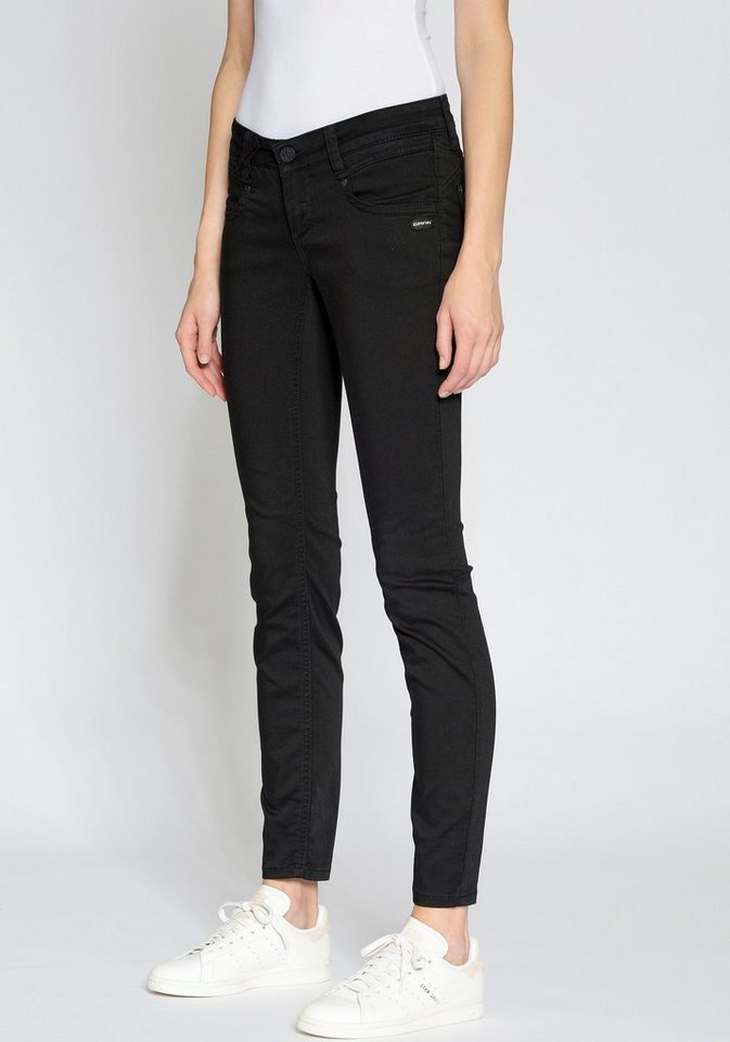 GANG Skinny-fit-Jeans 94NENA mit modischer Waschung, Besondere  Teilungsnähte für Shaping-Effekt