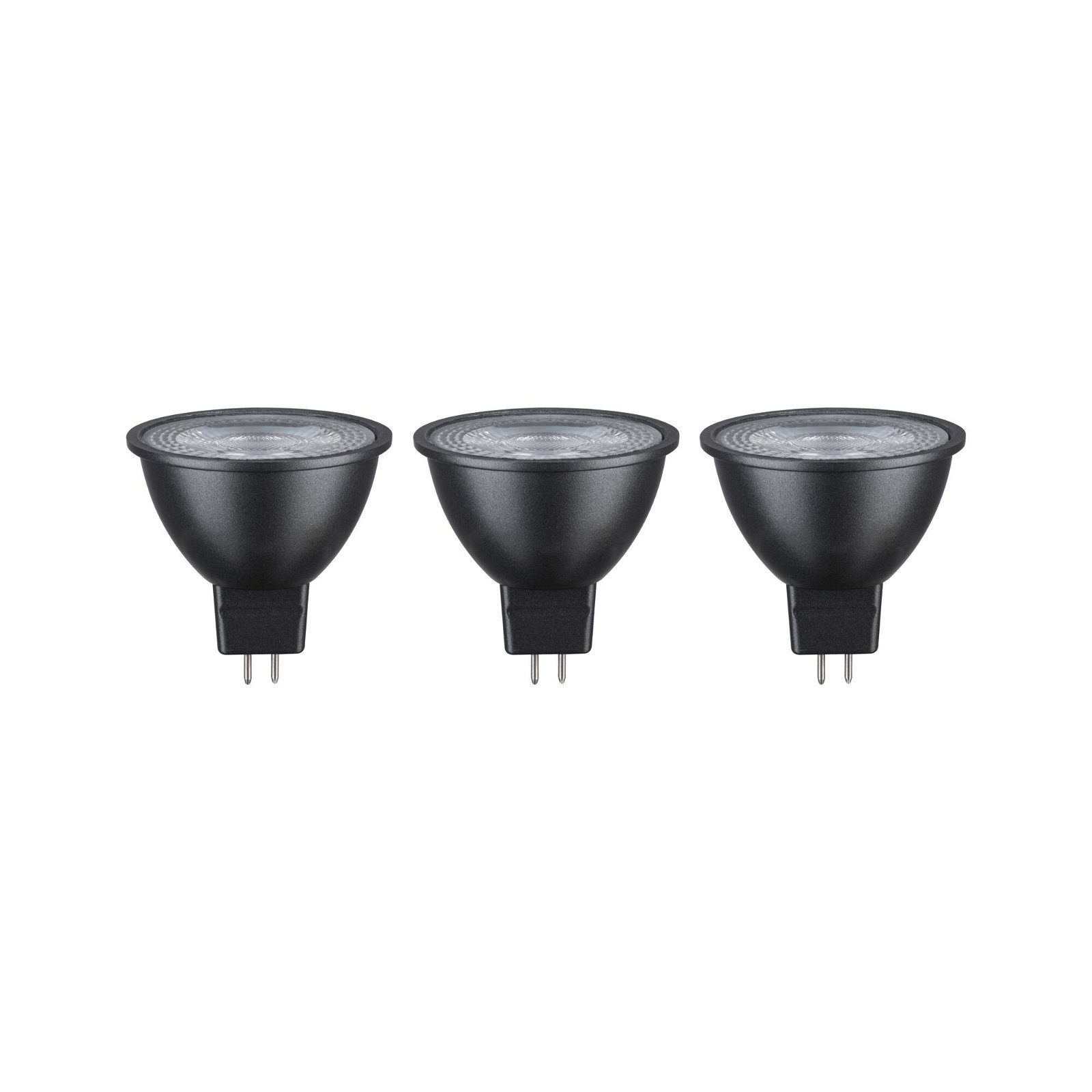 Paulmann LED-Leuchtmittel 3er Set 450lm 2700K 36° chrom 12V, 3 St., Warmweiß