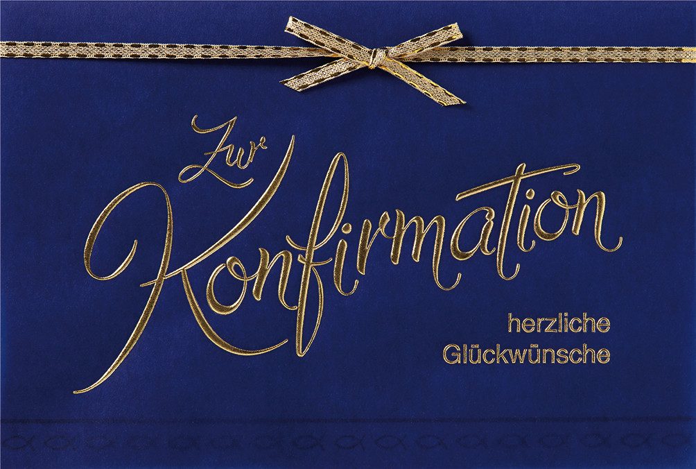 BSB Grußkarten Konfirmation - Glückwunschkarte im Format 11,5 x 17 cm mit
