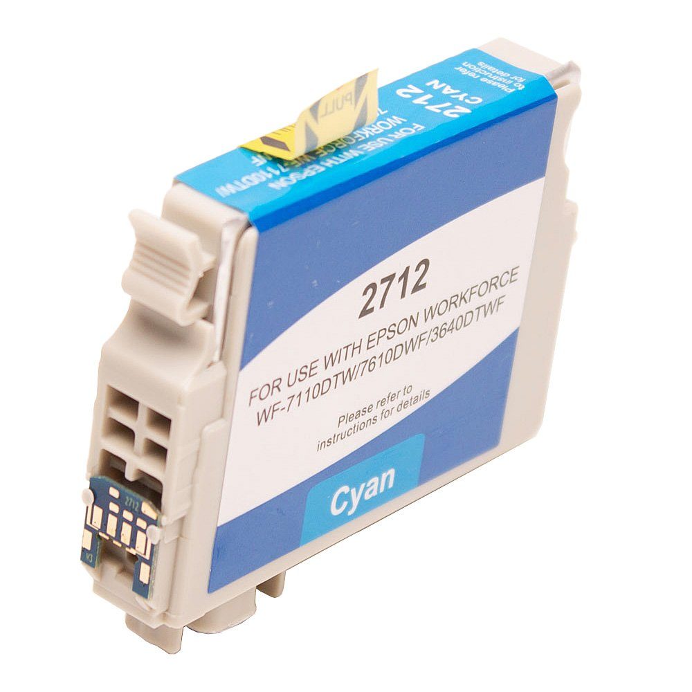 ABC Tintenpatrone (Kompatible Druckerpatrone für Epson 27XL Cyan Workforce WF-3620WF, F7210DTW WF7610DWF WF7615DWF WF7620DTWF WF7710DWF WF7715DWF WF7720DTWF)