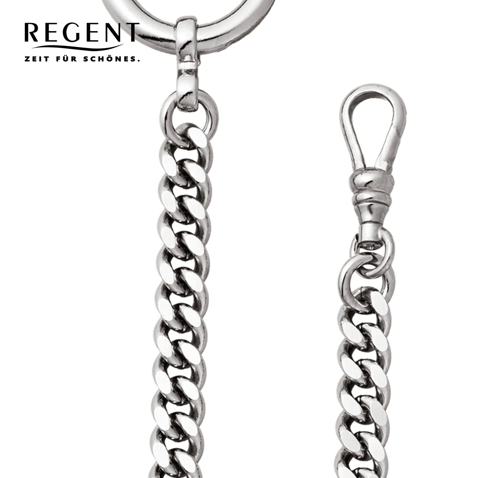 Regent P-43, Taschenuhrenkette, Kettenuhr Elegant Regent Herren 6mm Taschenuhren-Kette