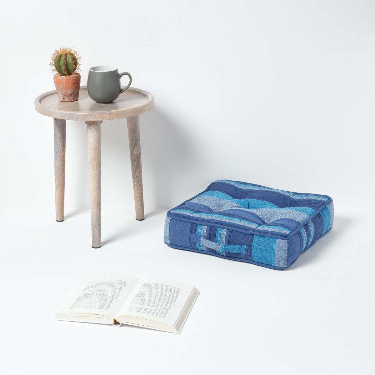 Homescapes Bodenkissen Sitzkissen Stuhlkissen Morocco blau günstig online kaufen
