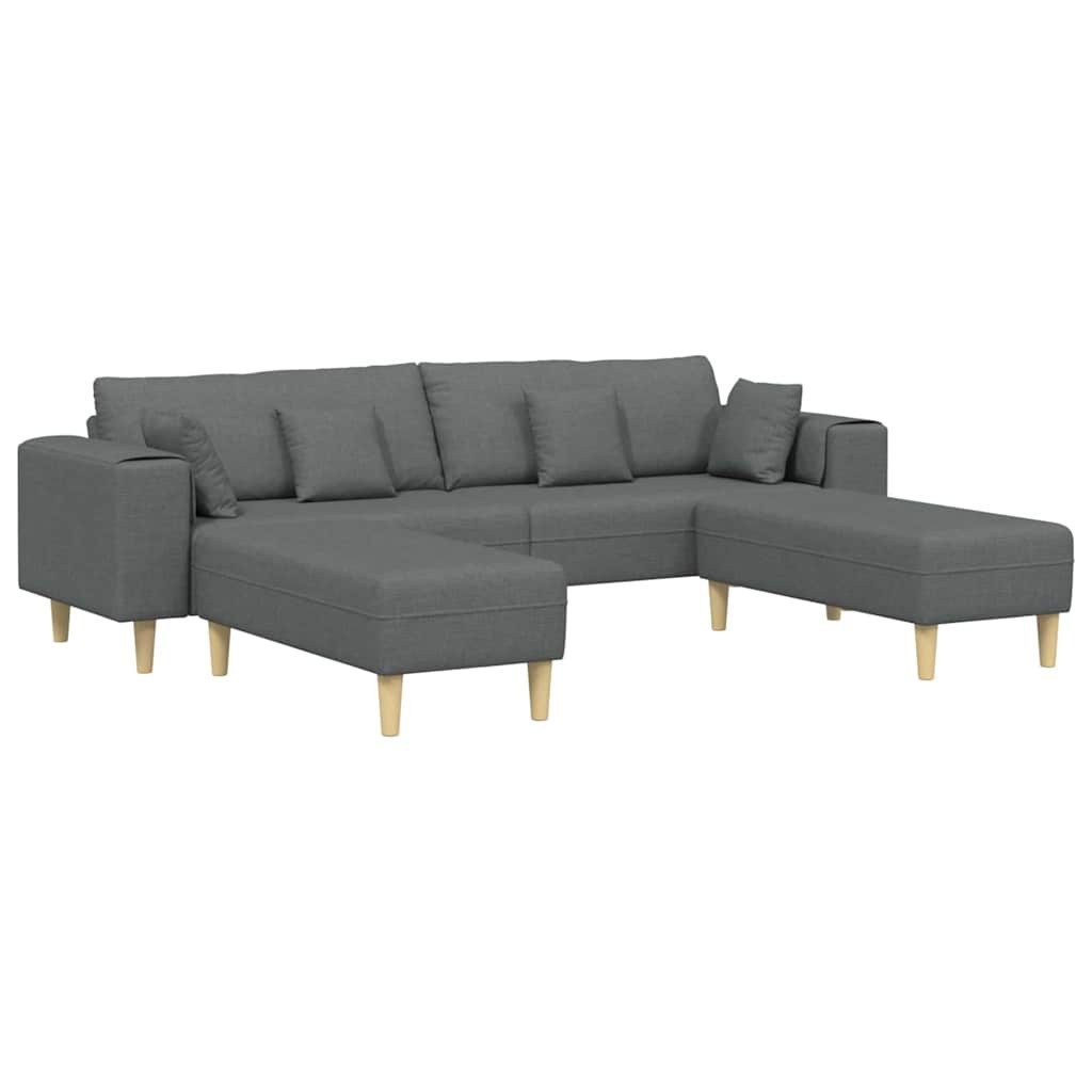 vidaXL Sofa Stoffsofa mit Kissen 3 günstig online kaufen