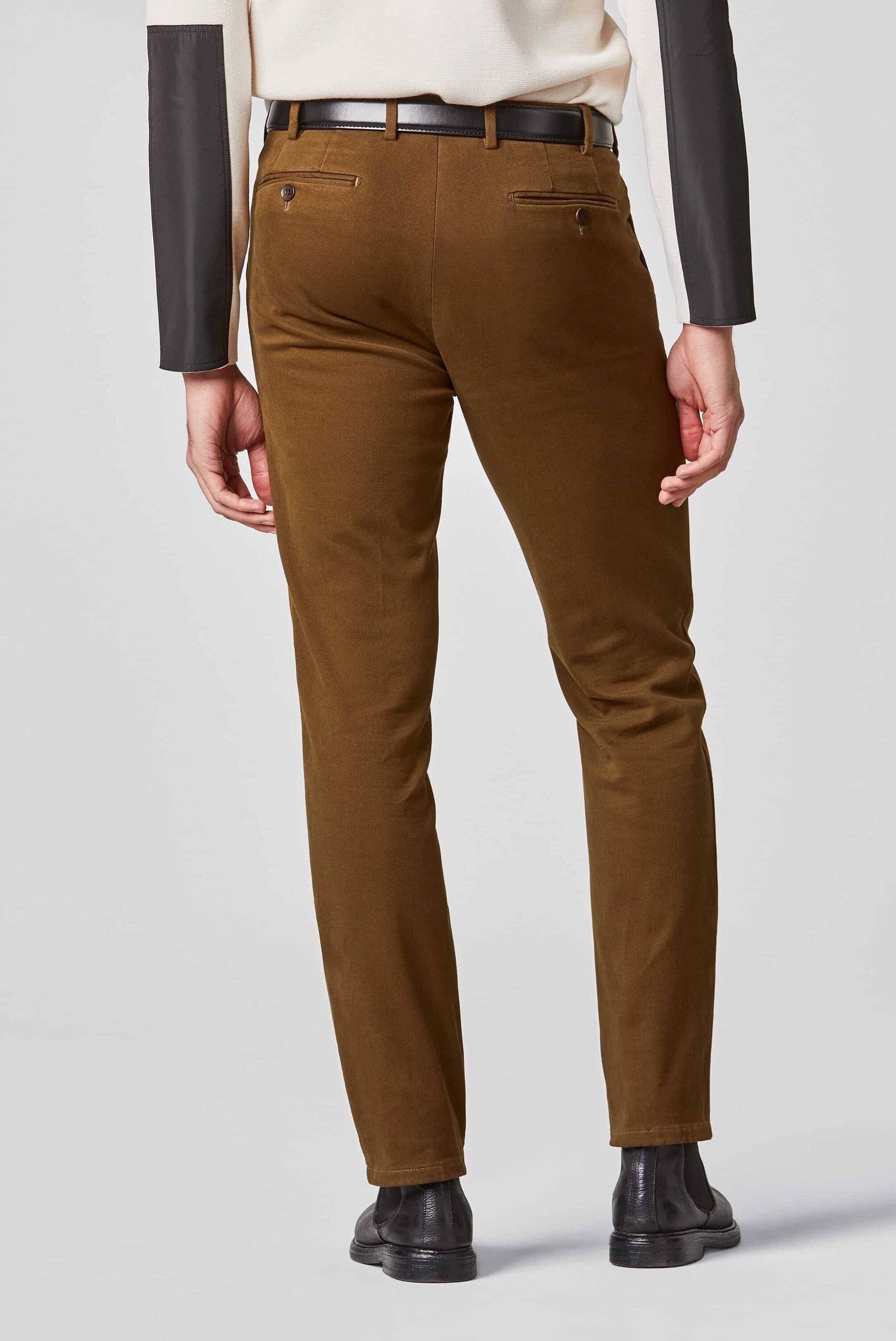 MEYER Chinos Bonn Super-Stretch Winter Twill, mit Stretch-Dehnbund