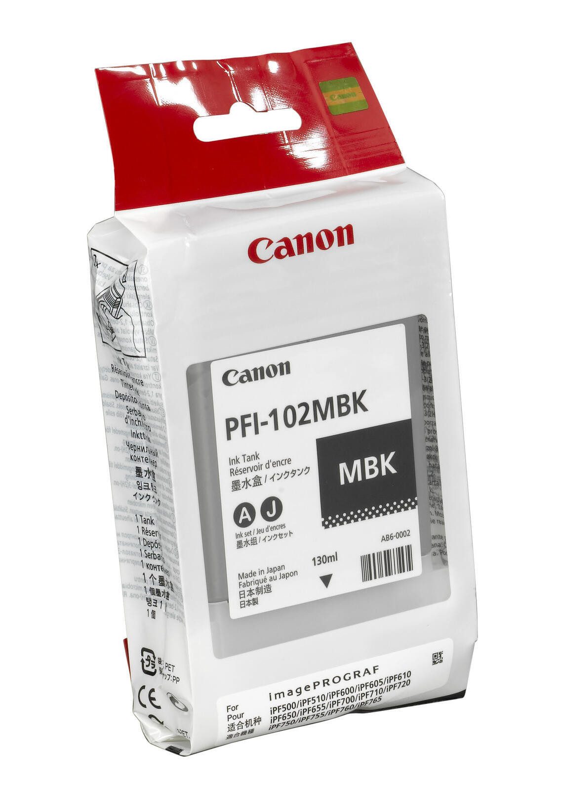 Canon Canon PFI-102MBK Druckerpatrone schwarz matt Tintenpatrone